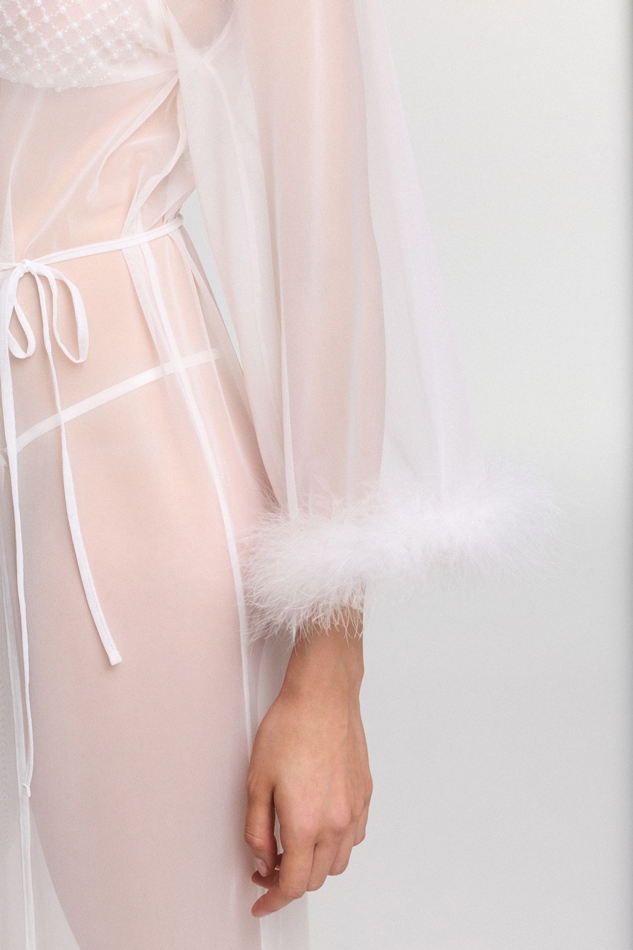 PENTI Kırık Pelia Belted Long Sleeve Robe 4