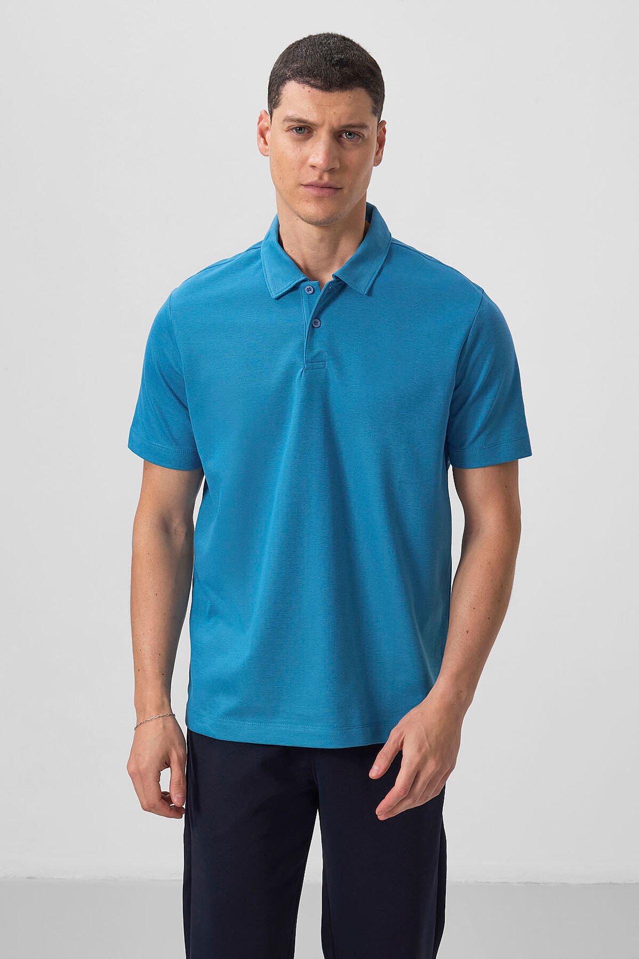 TOMMY Men's Cotton Elastane Polo T-Shirt 5