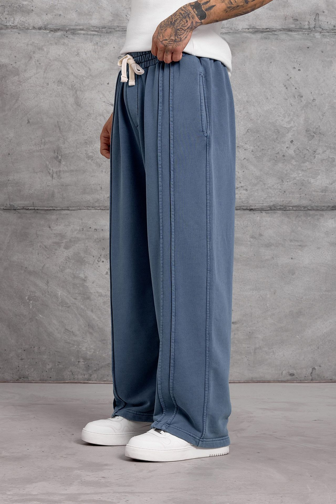 NOMARC Geniş Paça Bağcıklı Jogger Pantolon 4