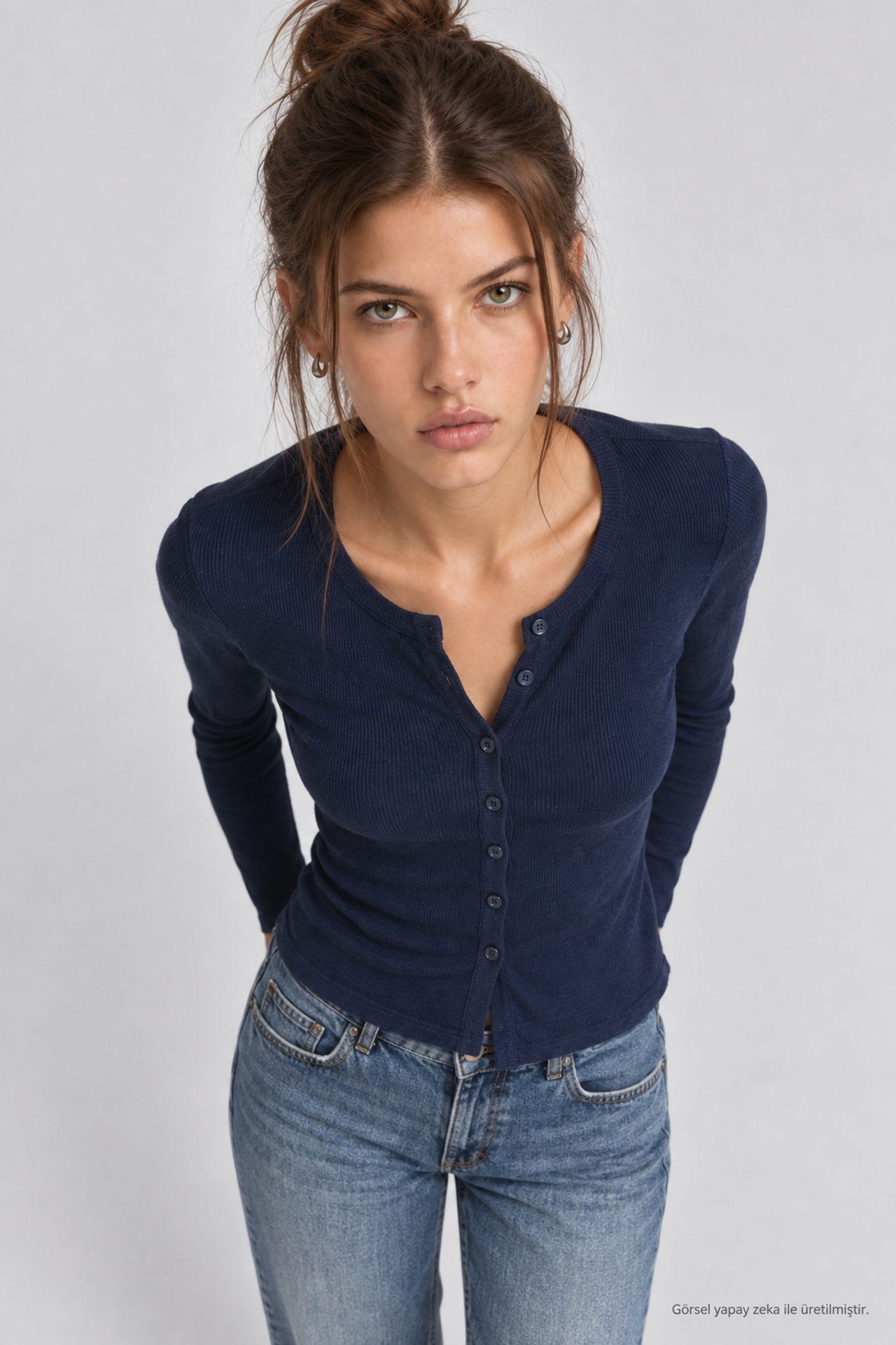 ISTANBUL Slim Fit Ribbed Knit Cardigan 2