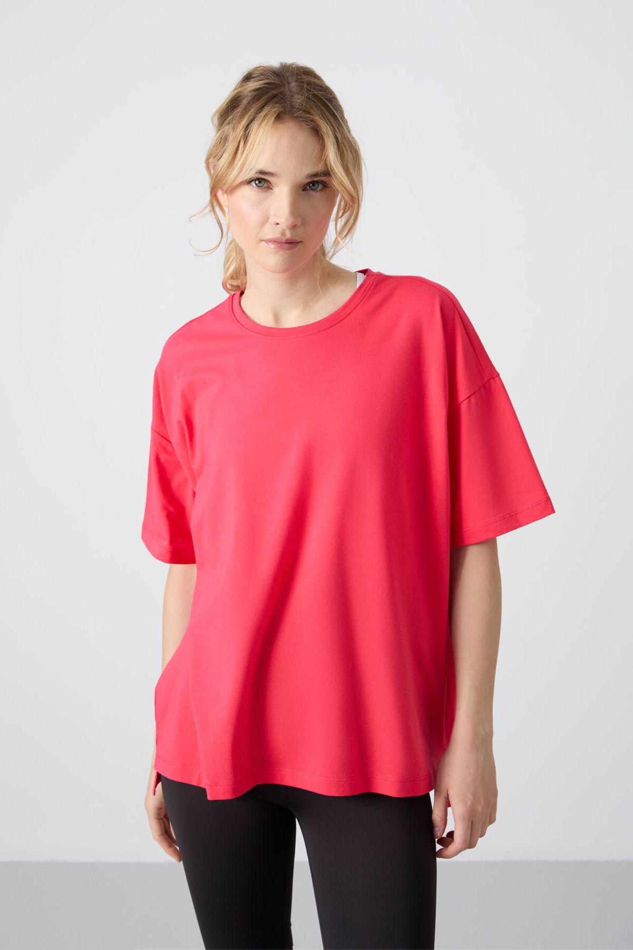 TOMMY Oversized Cotton-Modal Crew Neck T-Shirt 4