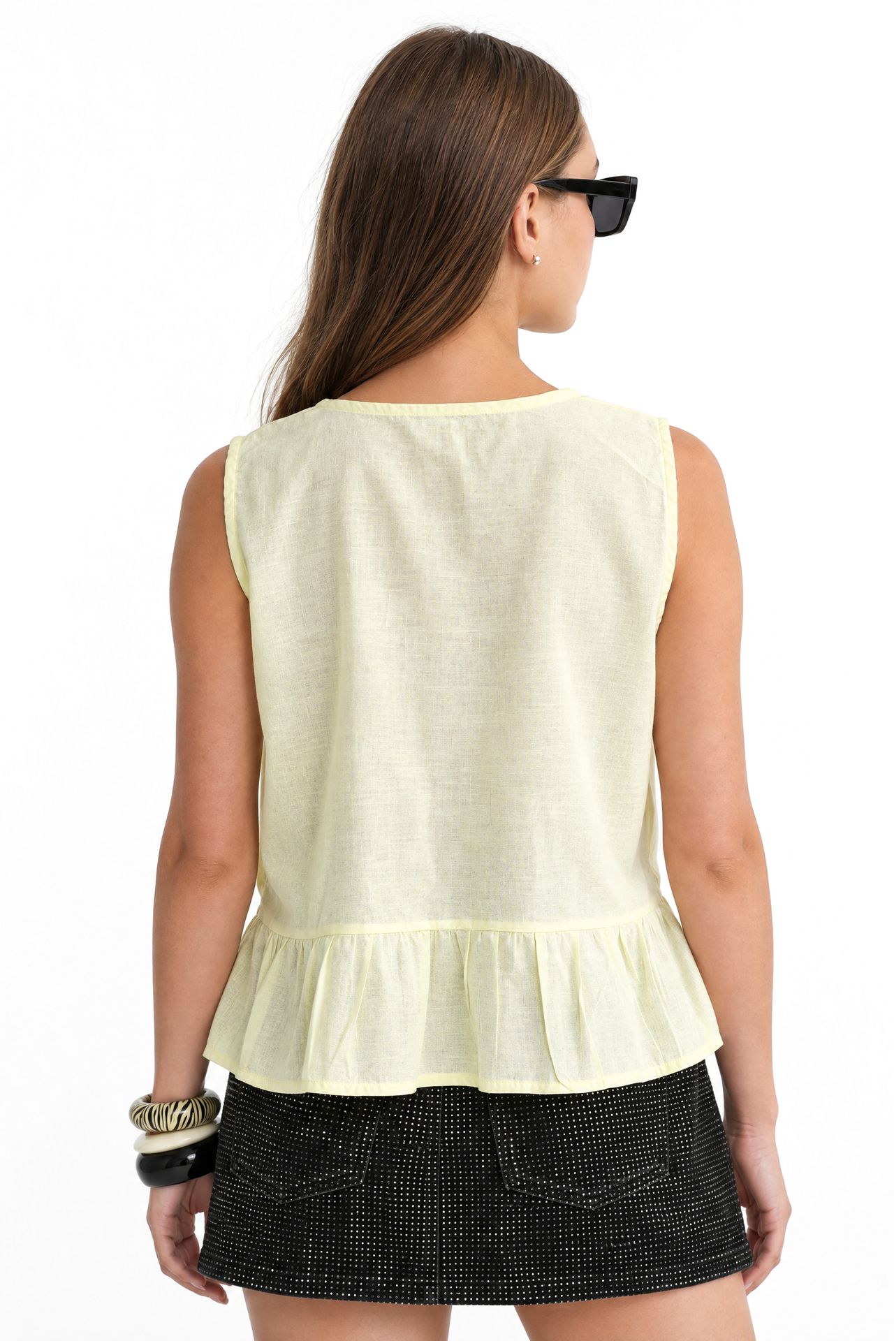 Mixray Frilly Tie Front Blouse 3
