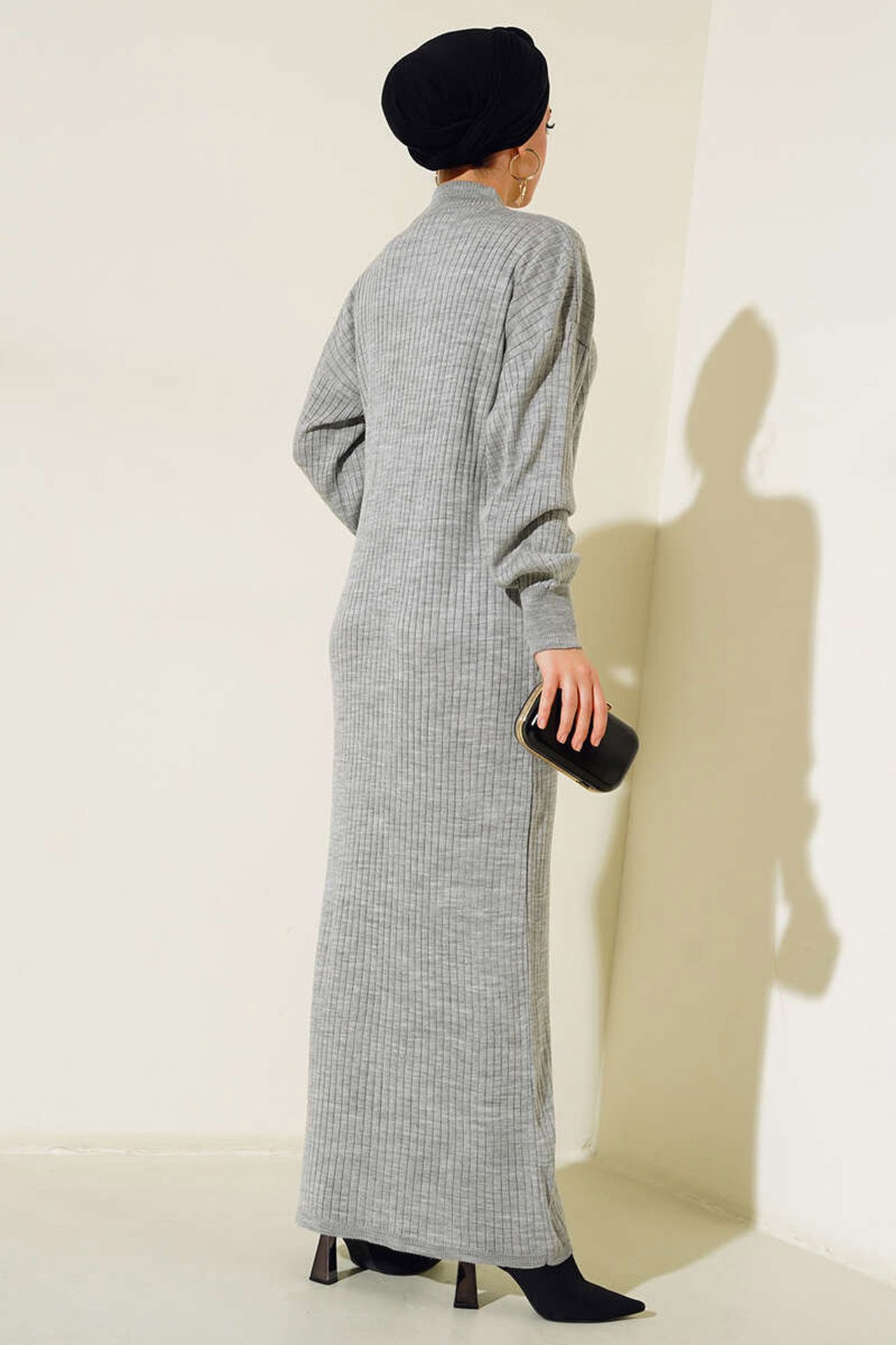 BDART Maxi Turtleneck Ribbed Knit Dress 4