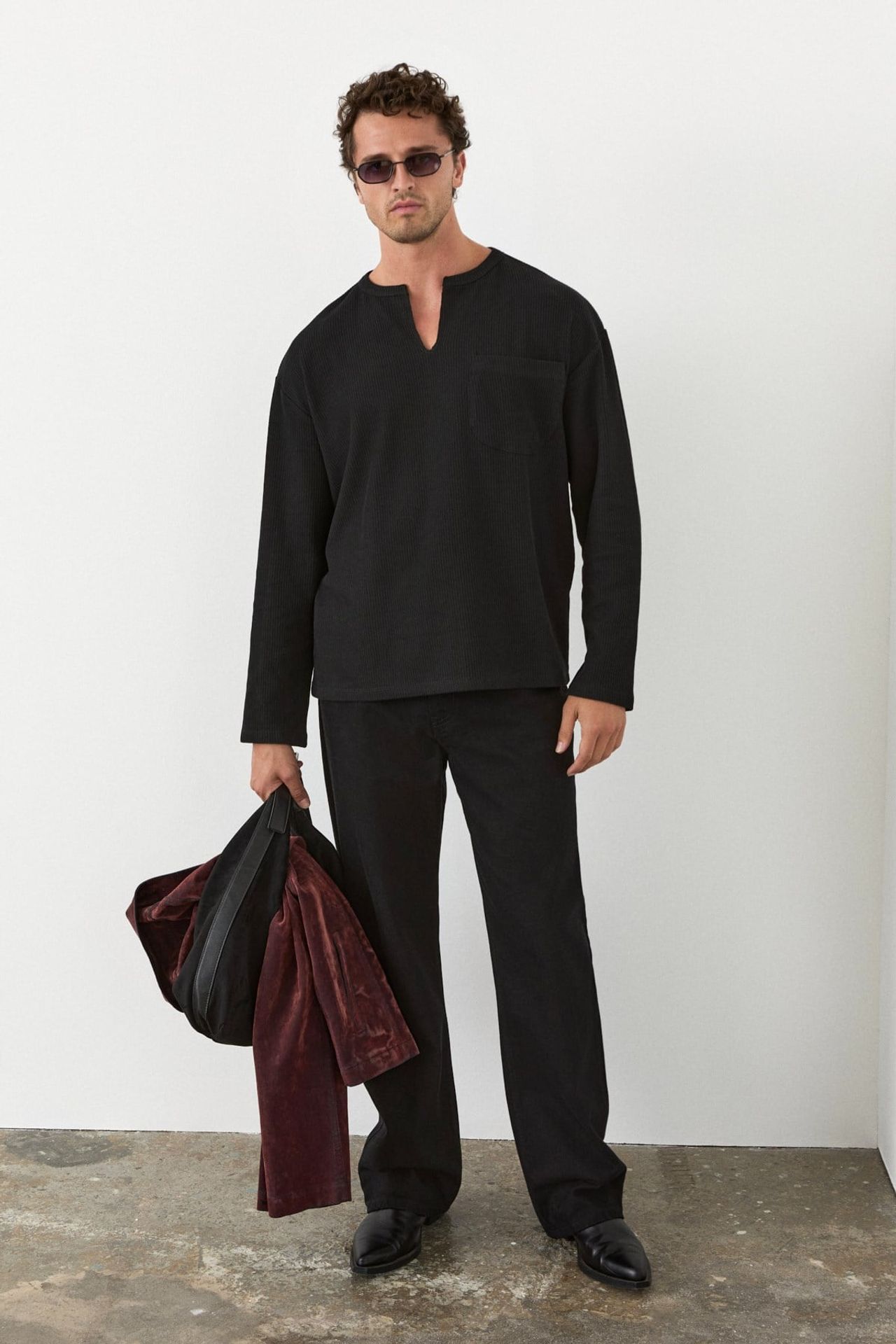 GRIMELANGE Long Sleeve Crew Neck Sweatshirt 2