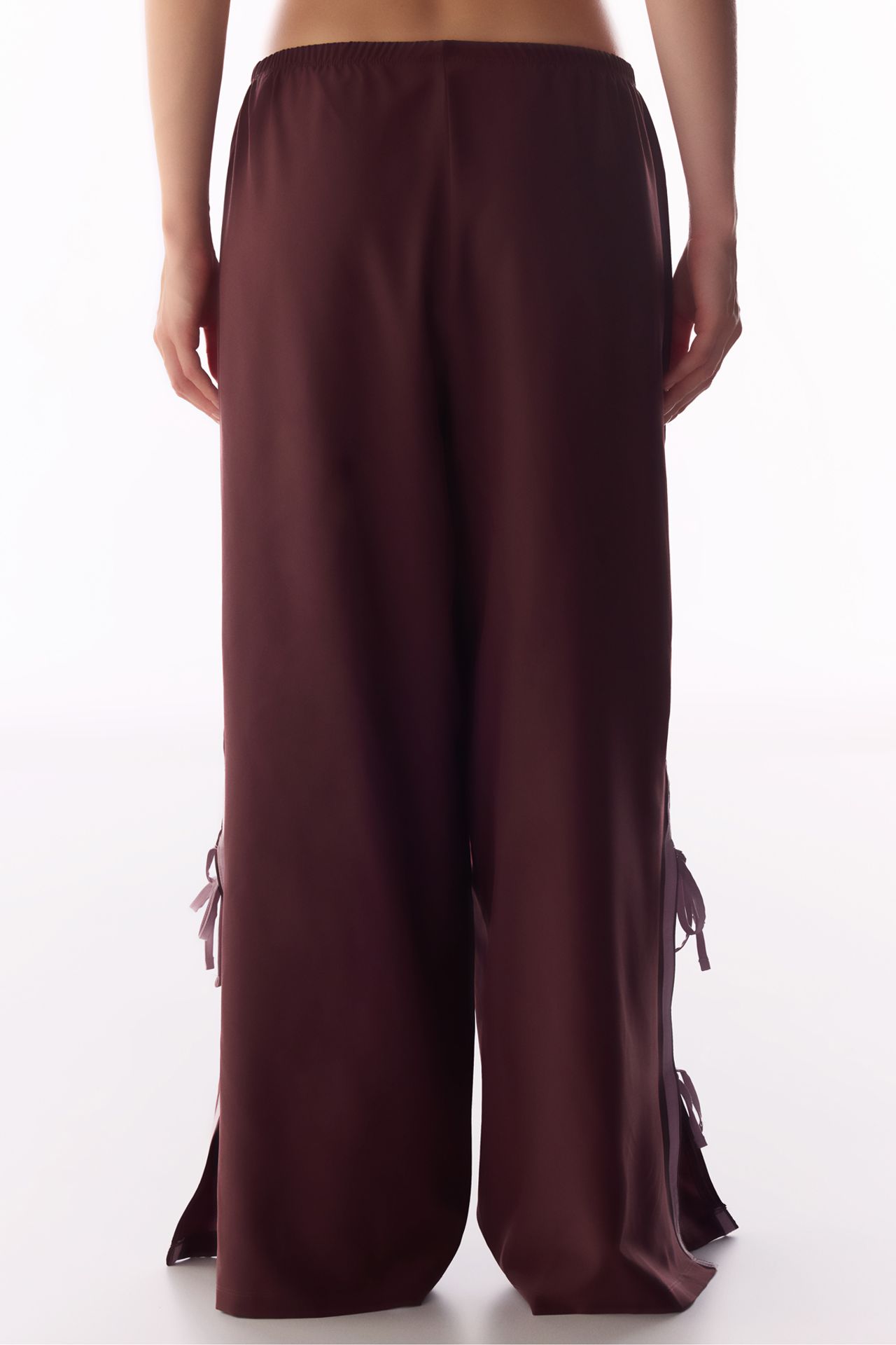 PENTI Ribbon Detail Wide-Leg Parachute Trousers 4