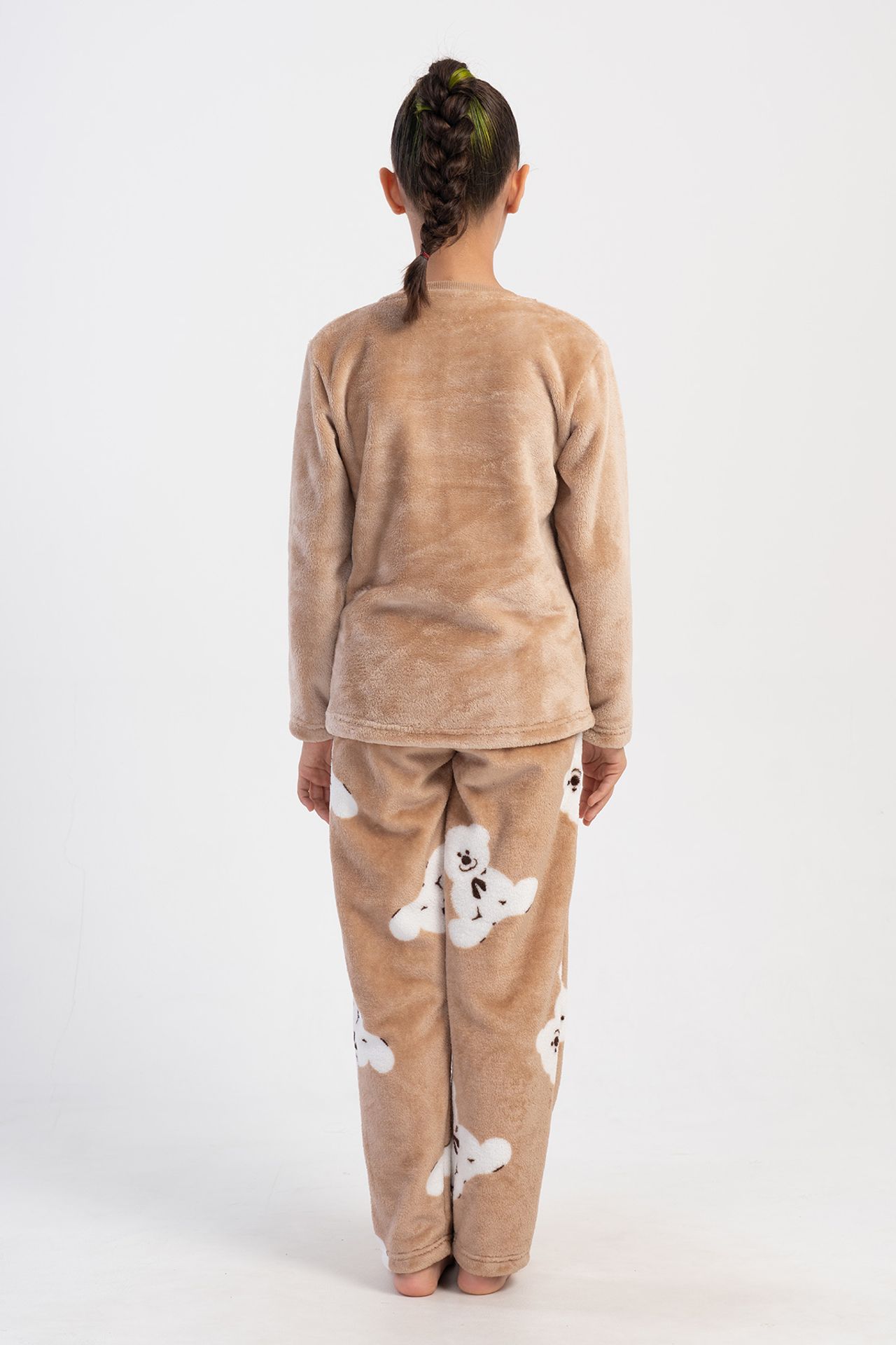 YAKE Baskılı 2 Parçalı Pijama Takımı 4