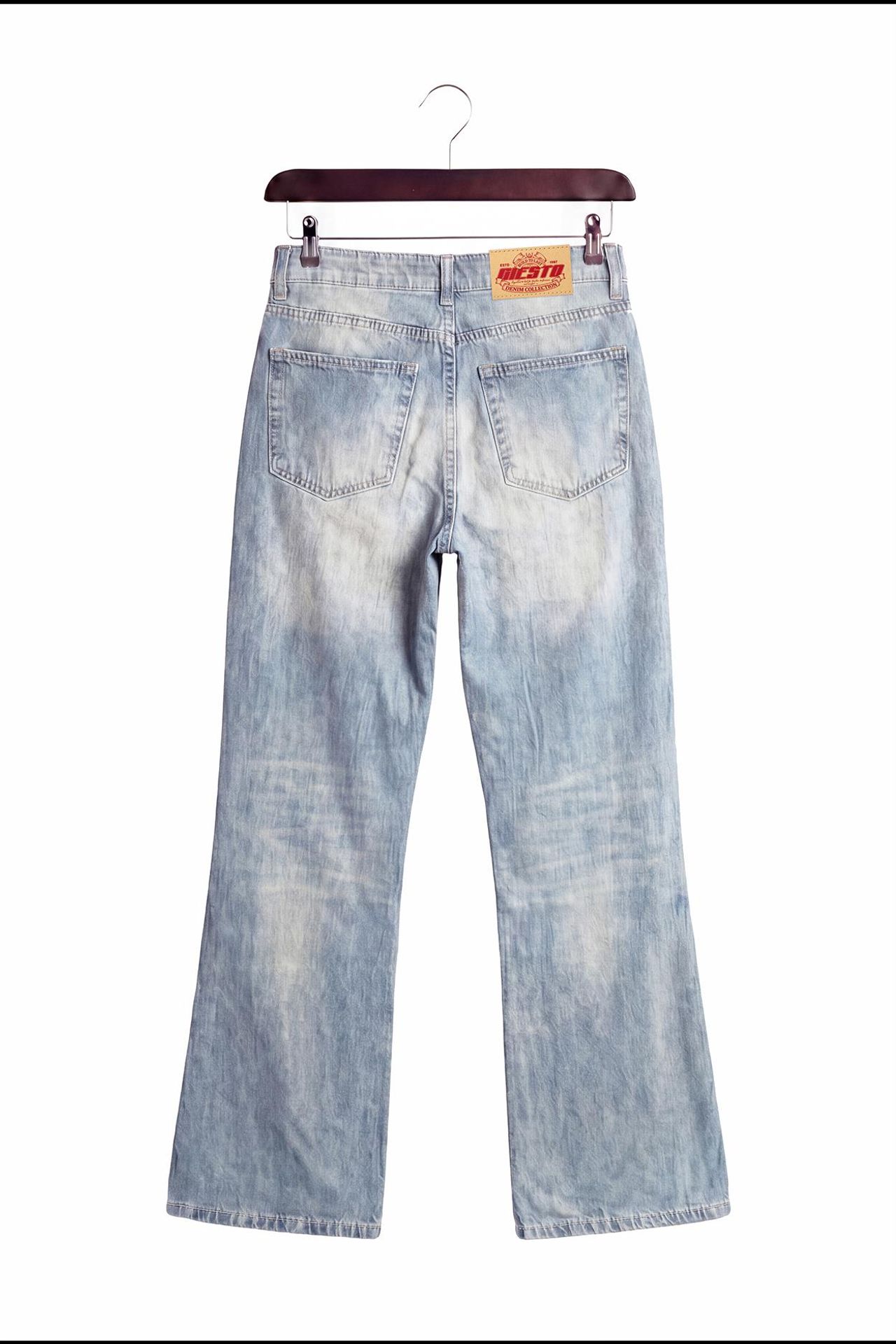 GIESTO Men's Mid-Waist Flare Jeans 2