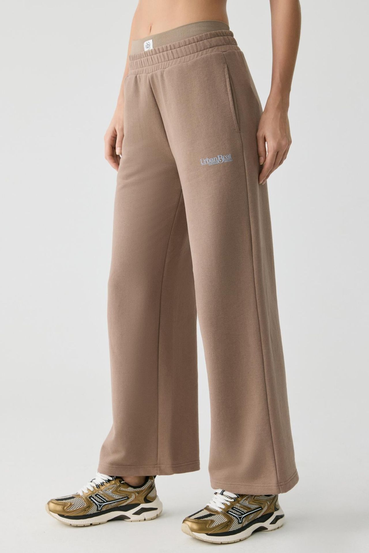 GRIMELANGE Wide Leg Elastic Waist Joggers 2