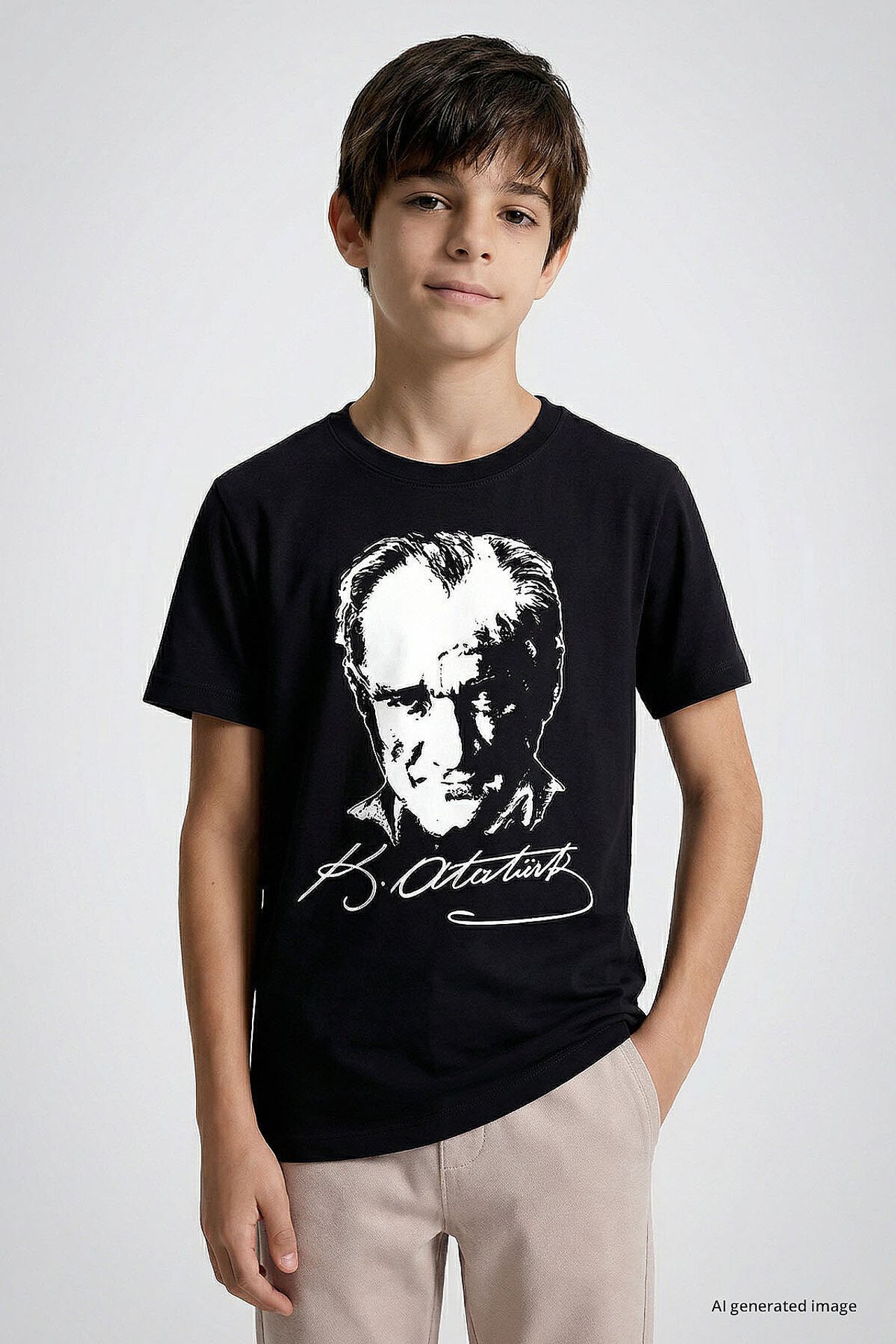 TOMMY Child Crew Neck Text Print T-Shirt 3