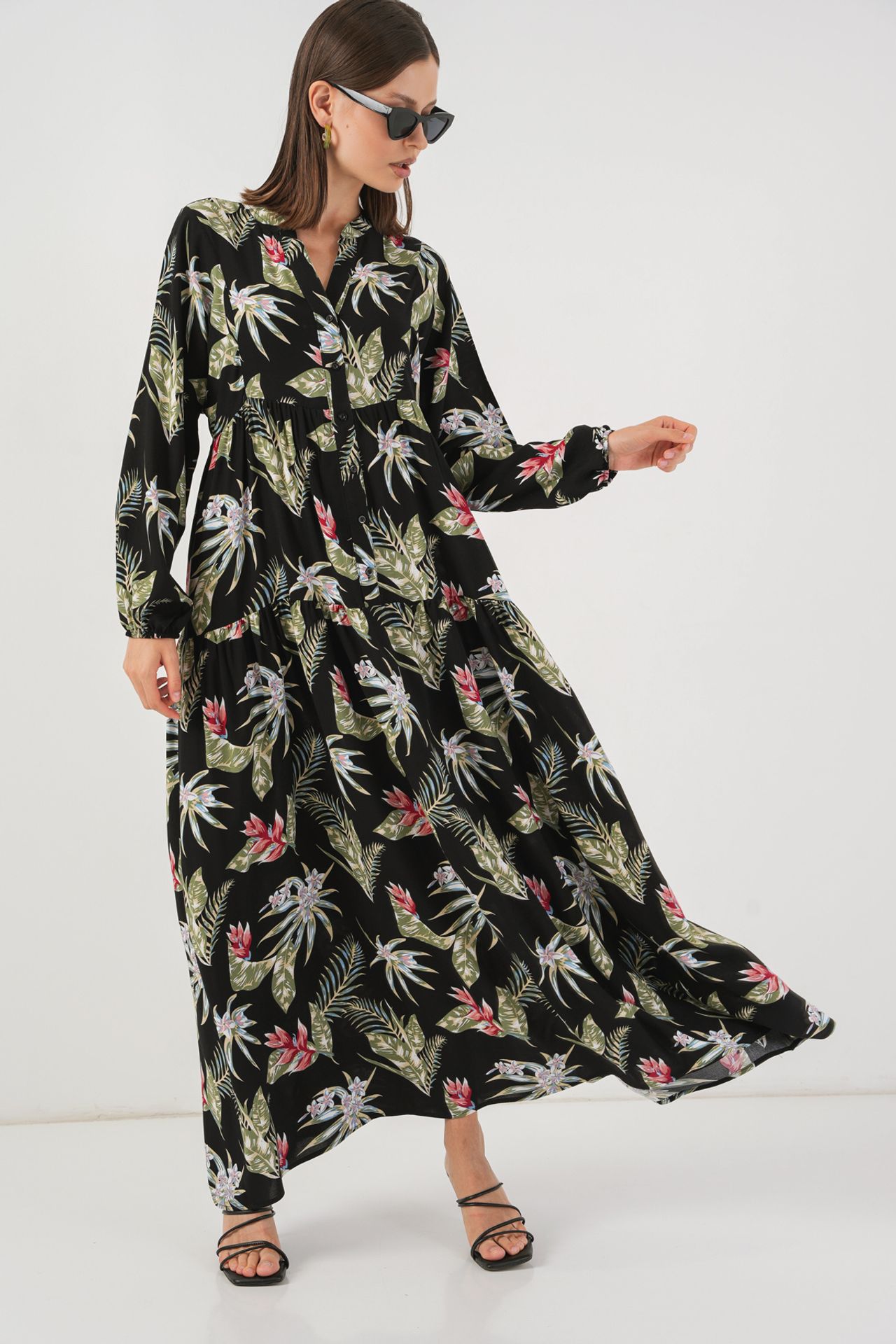 BDART Patterned V-Neck Maxi Dress 5