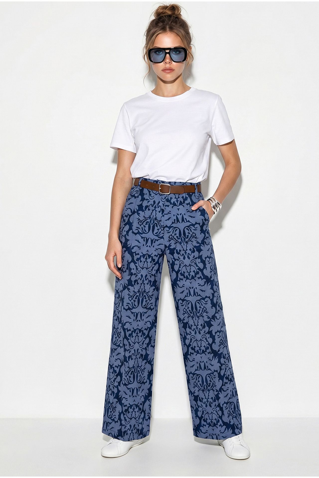 LUCCI Women's Cotton Elastane Pants 2