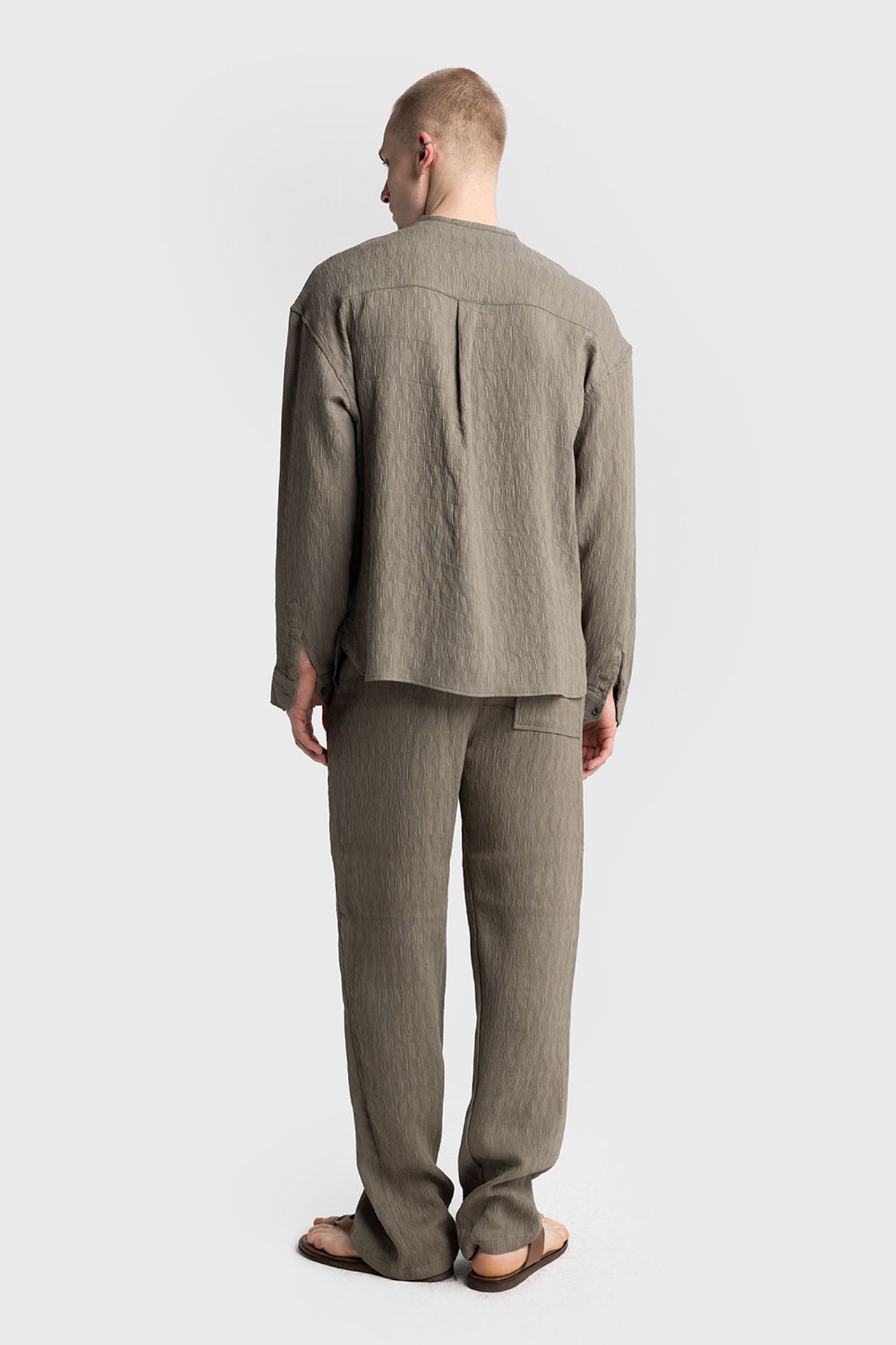 GIESTO Textured Long Sleeve Crew Neck Shirt 6