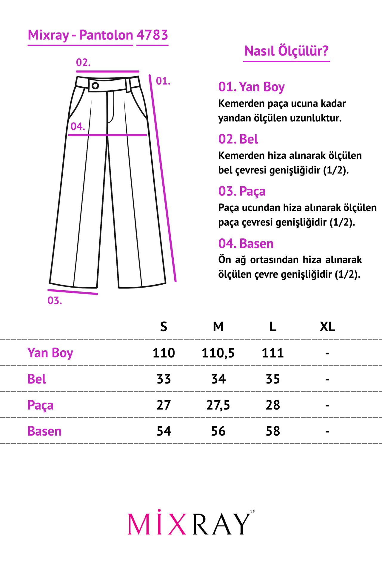 MIXRAY Elastic Waist Palazzo Pants 3
