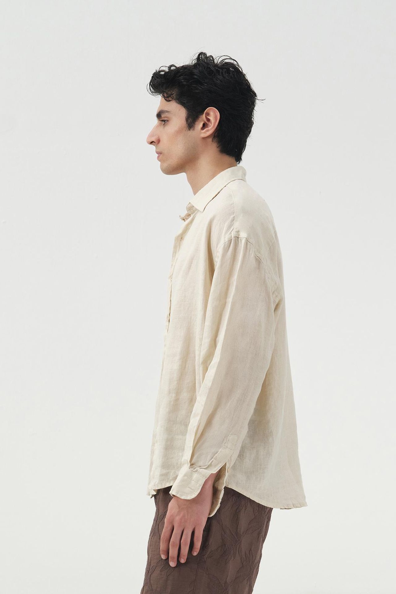 GIESTO Oversized Buttoned Linen Shirt 2