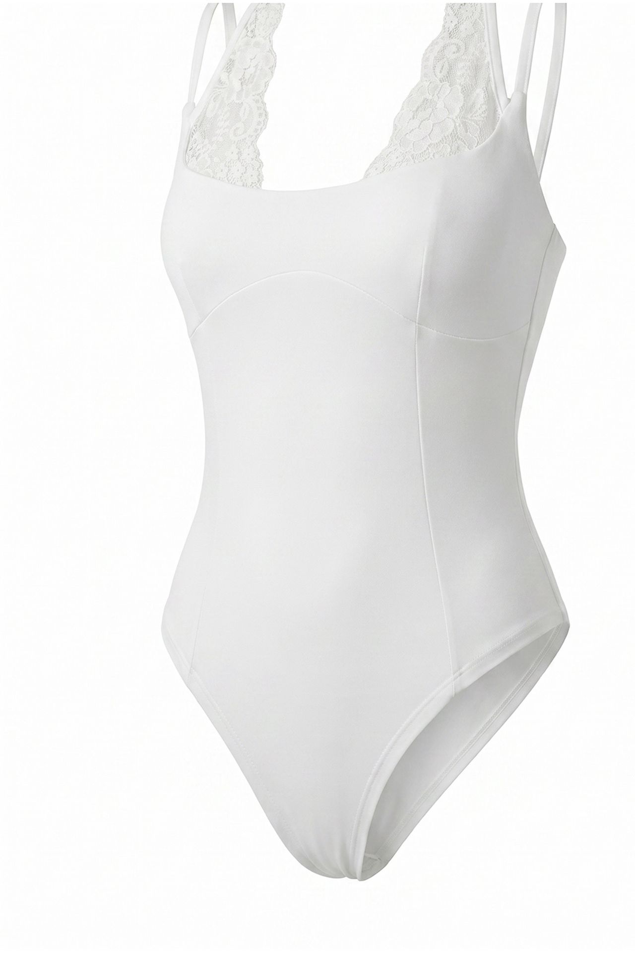 LUCCI Lace Halter Thong Bodysuit
