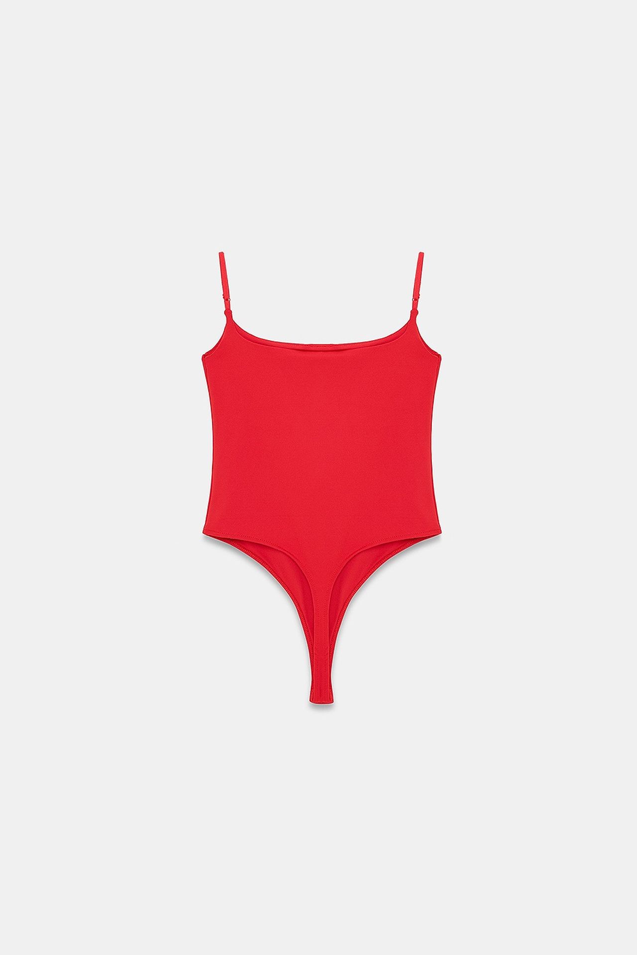 DILVIN Sleeveless Square-neck Nylon Bodysuit