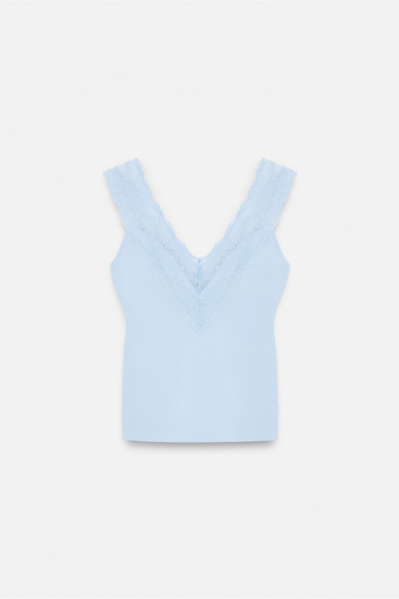 DILVIN Fitted Sleeveless Lace Blouse 5
