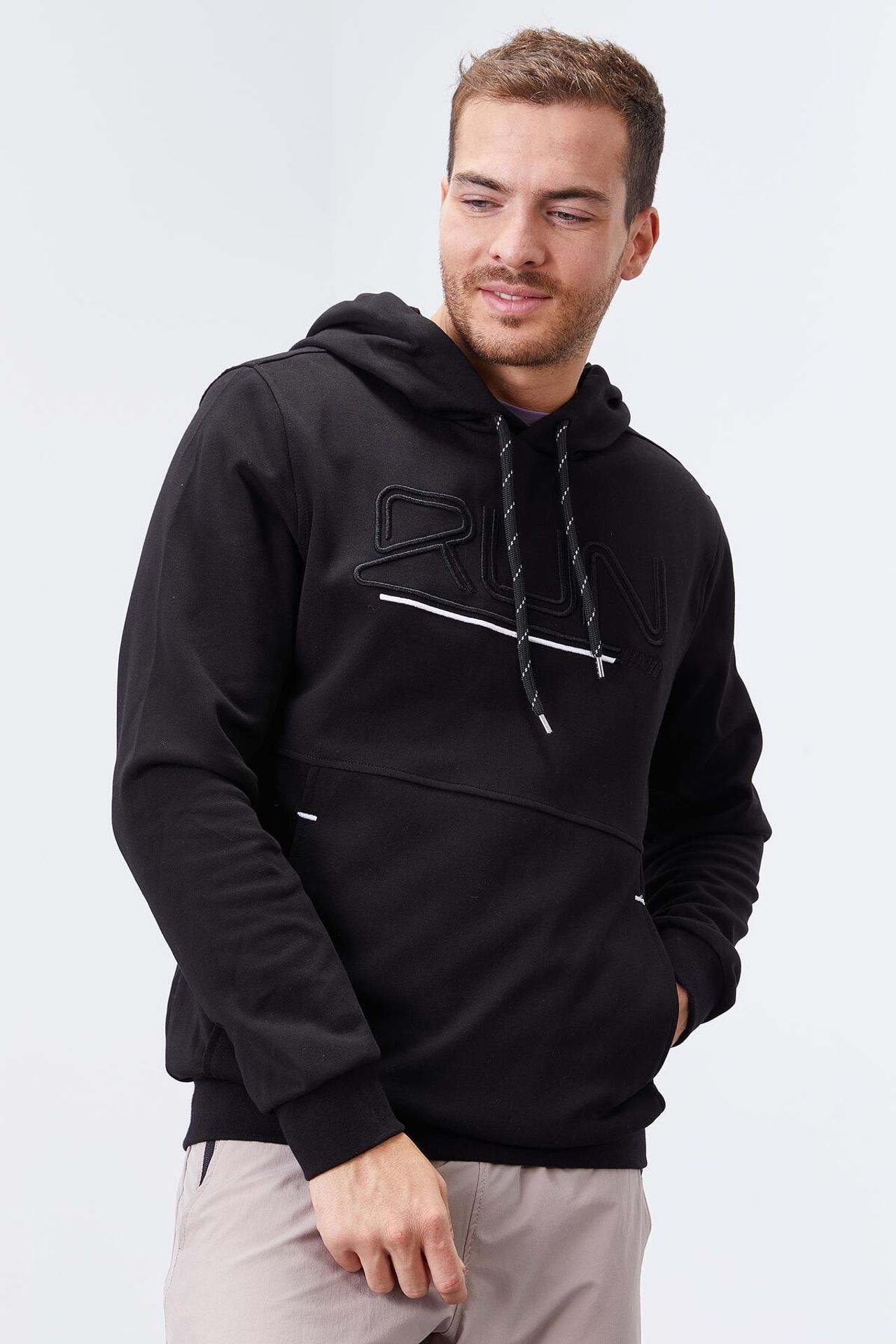 TOMMY Men's Logo Printed Hooded Sweatshirt 3