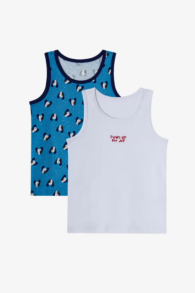 PENTI Boys' Paws For Joy Cotton Tank Top