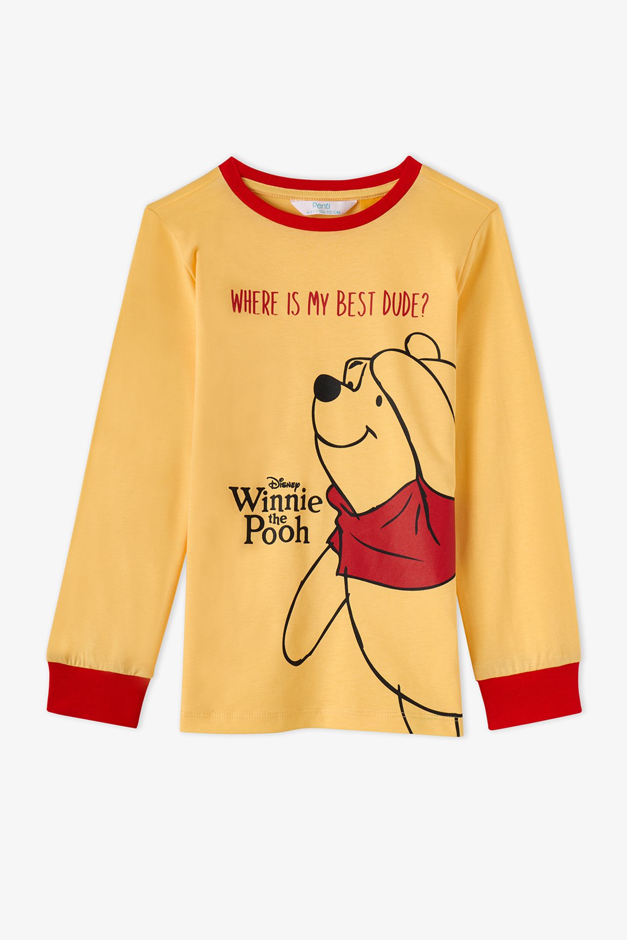 PENTI Girls' Winnie The Pooh Cotton Short Sleeve Pajama Set 2