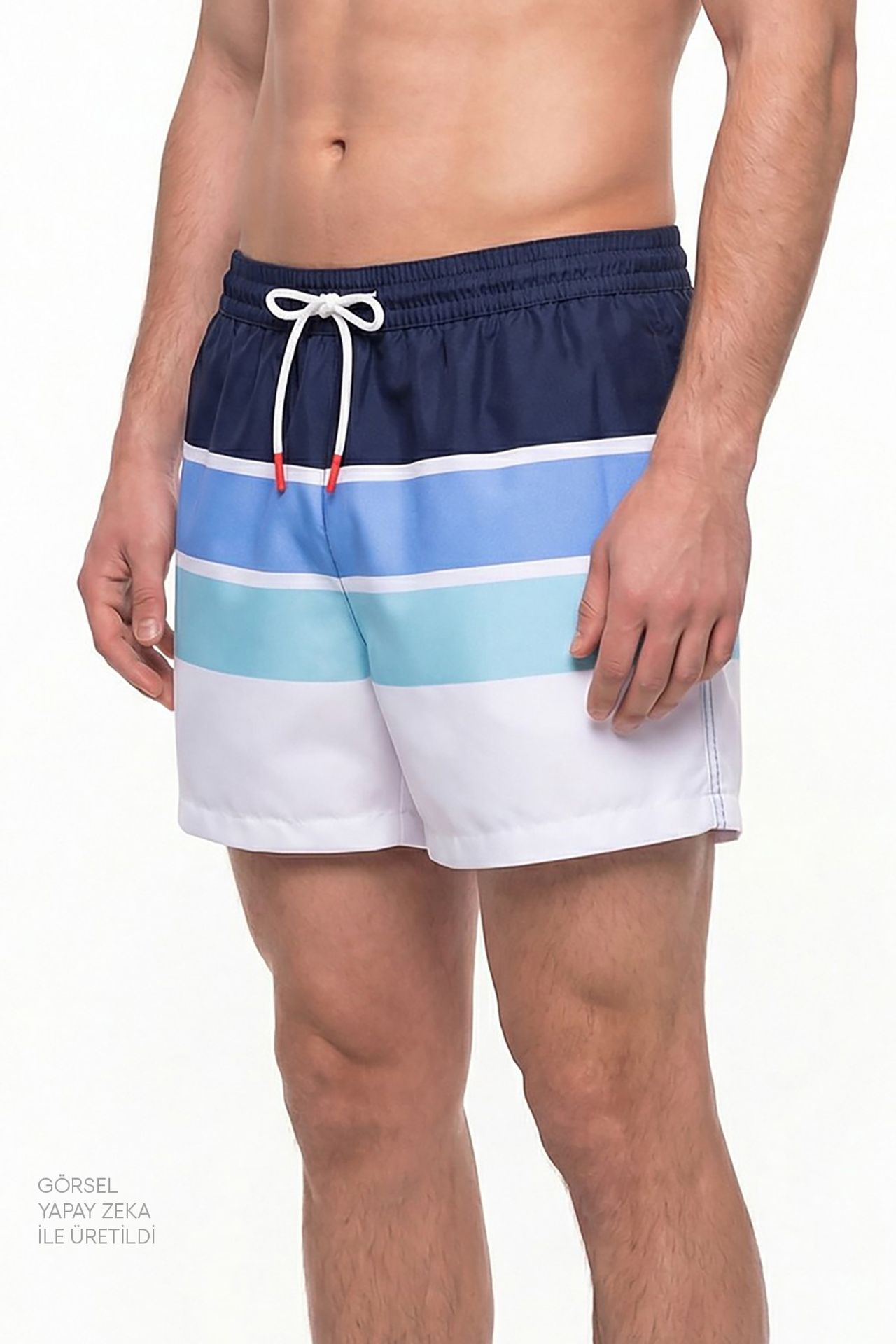 PENTI Men's Striped Swim Shorts 3