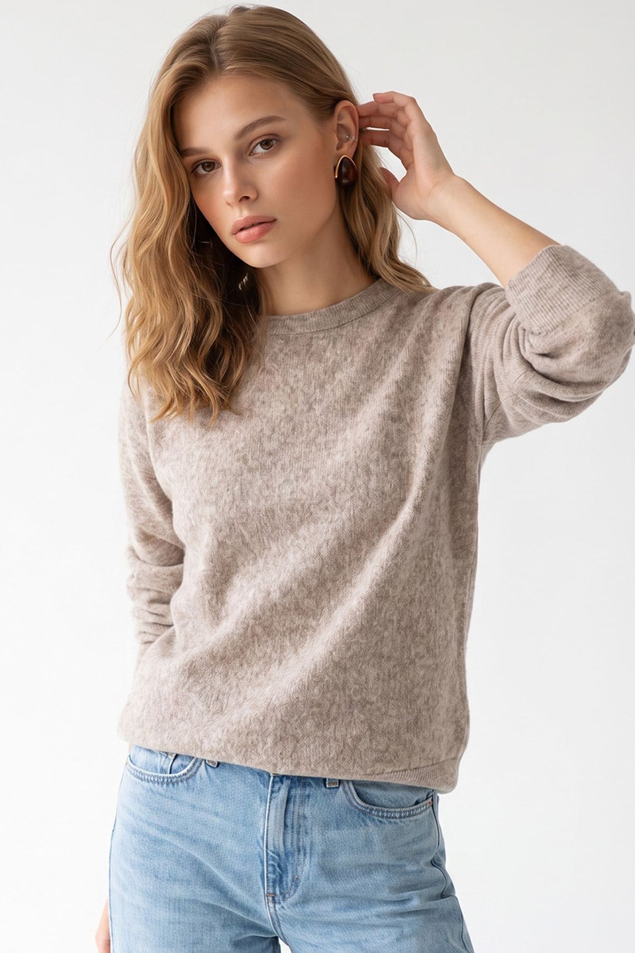 MIXRAY Women's Wool Blend Sweater 6