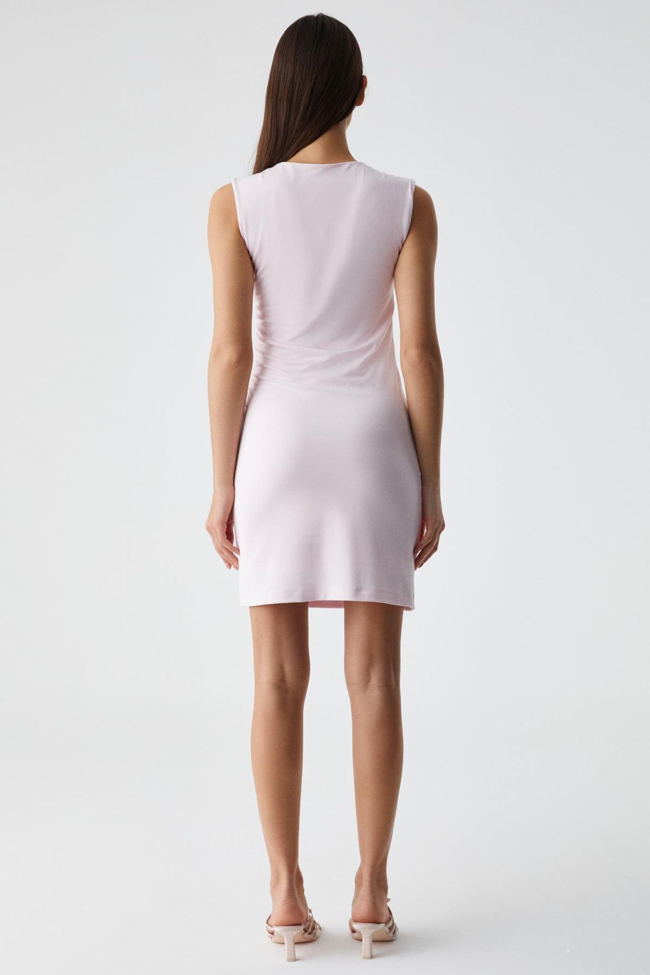 GRIMELANGE Slim Fit Shirred Mini Dress 5