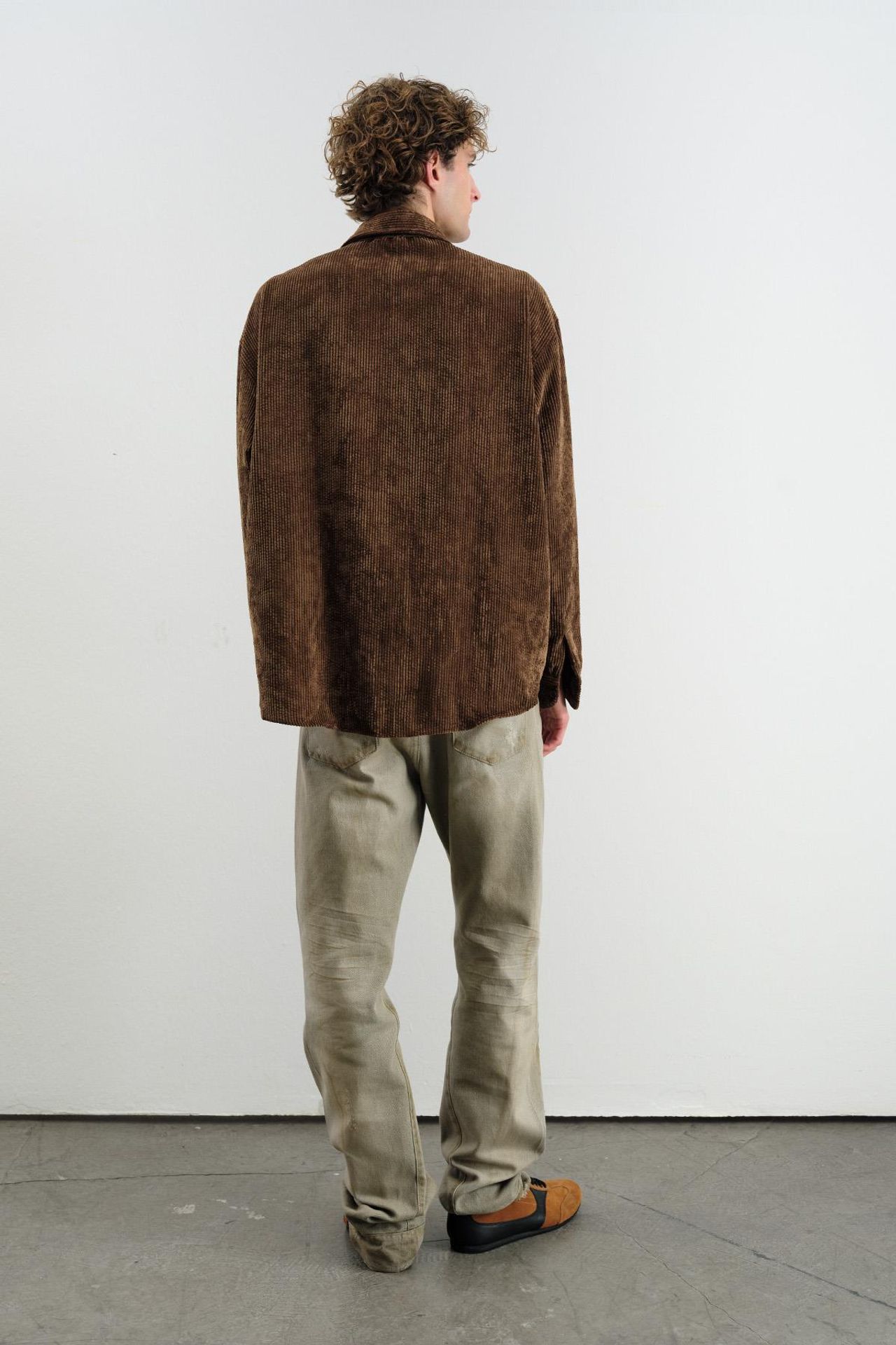 GIESTO Oversized Velvet Shirt 3