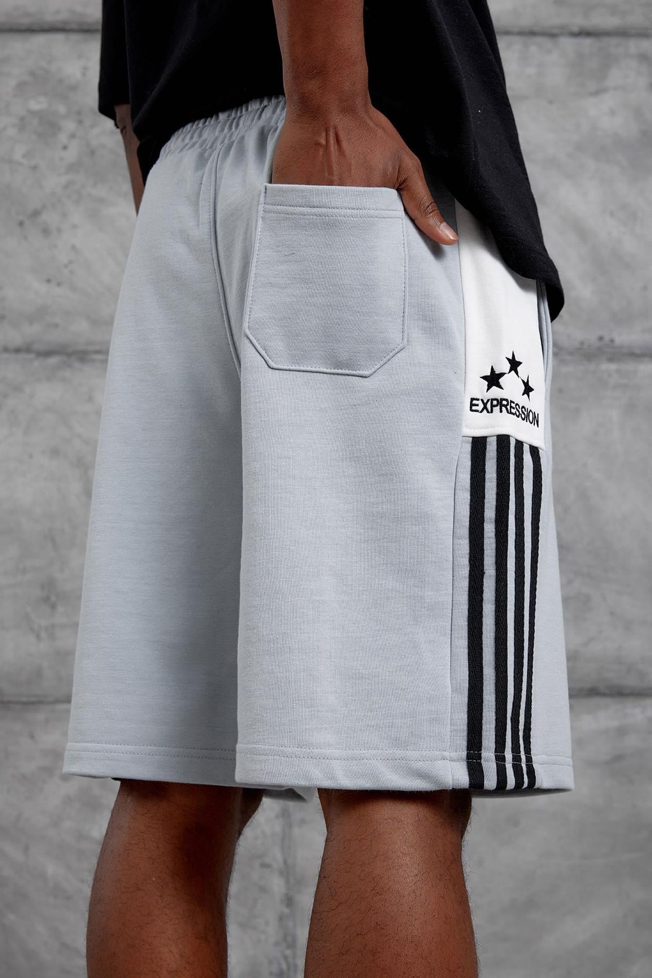 NOMARC Oversize Düz Paça Sweat Şort 4