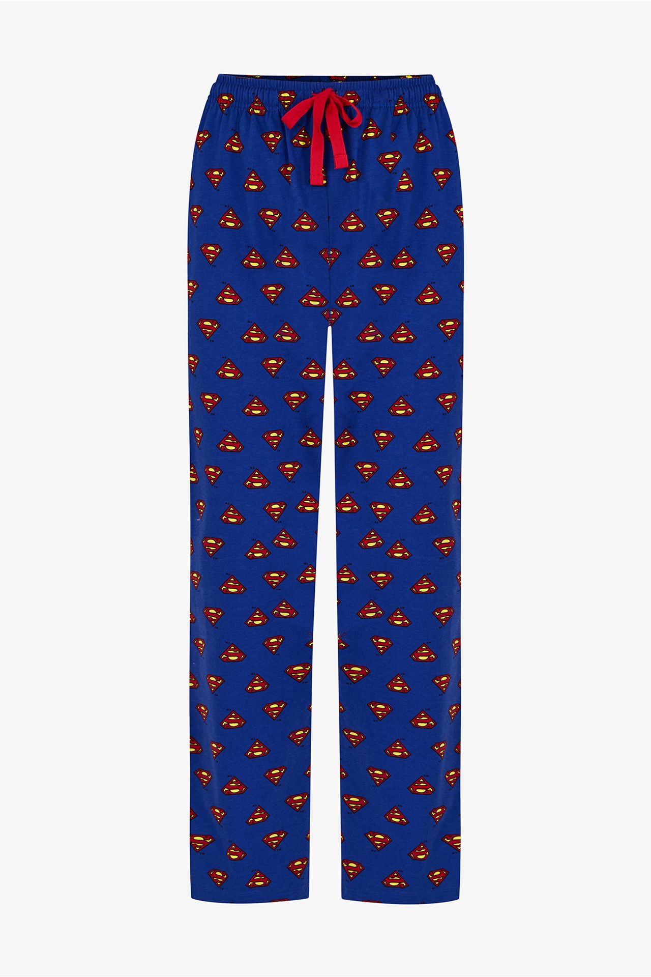 PENTI Men's Superman Plaid Pajama Set With Long Sleeves 3