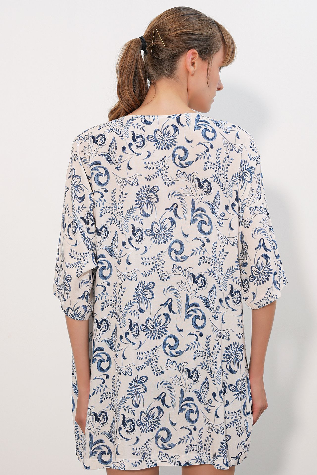 BDART Long Printed Viscose Kimono