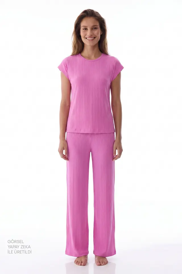 PENTI Flora Short Sleeve Trousers Pajama Set
