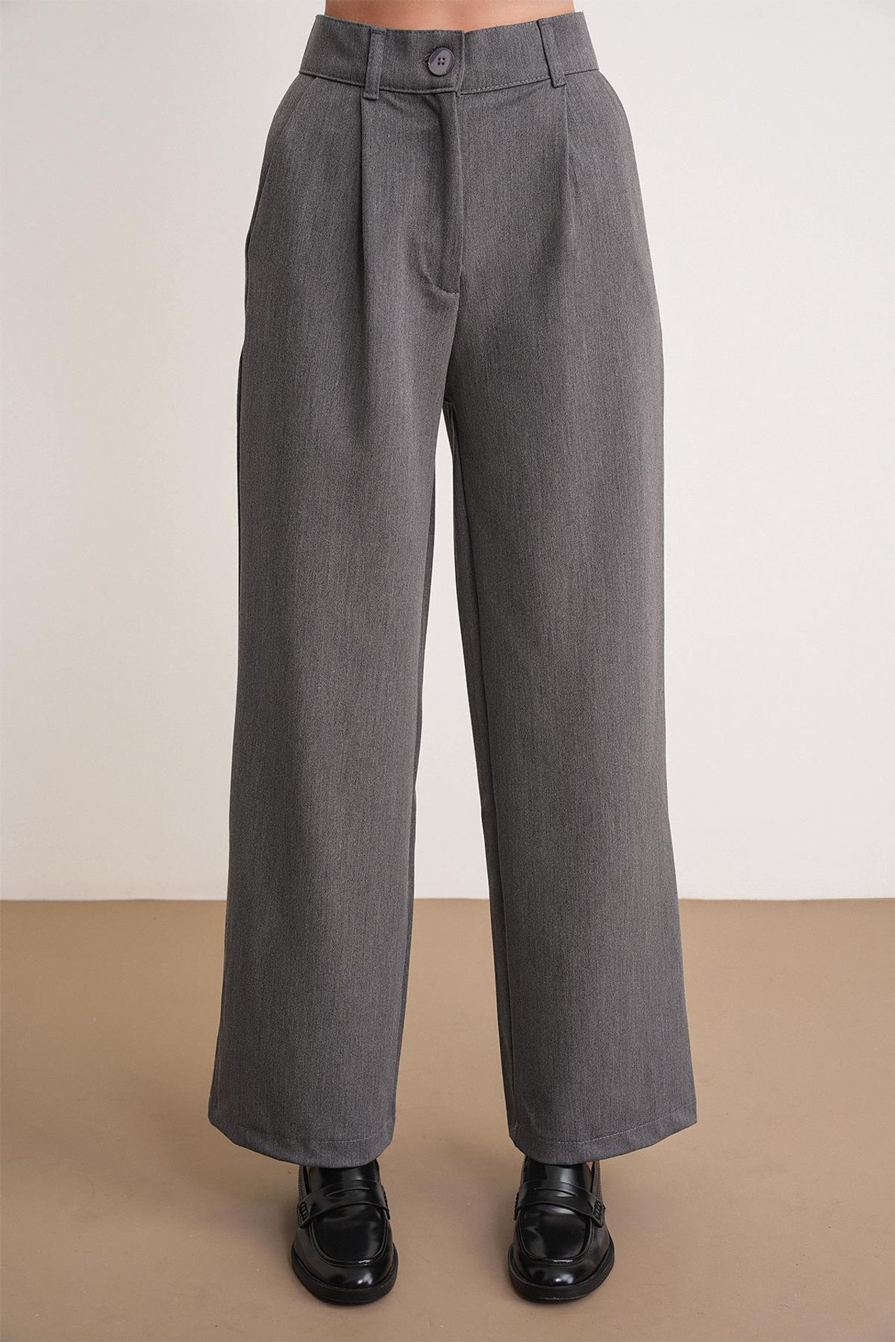 Mixray Pleated Palazzo Pants with Pockets 5