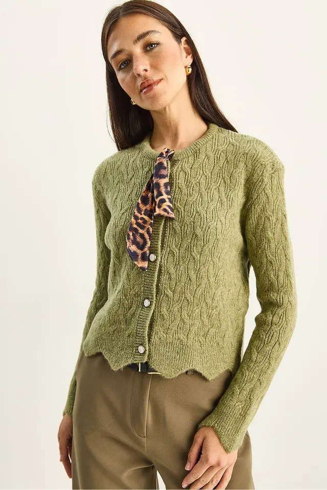 LUCCI Textured Knitwear Cardigan
