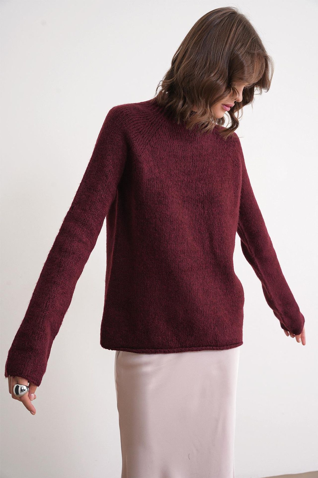 Mixray Knit Half Turtleneck Sweater 4