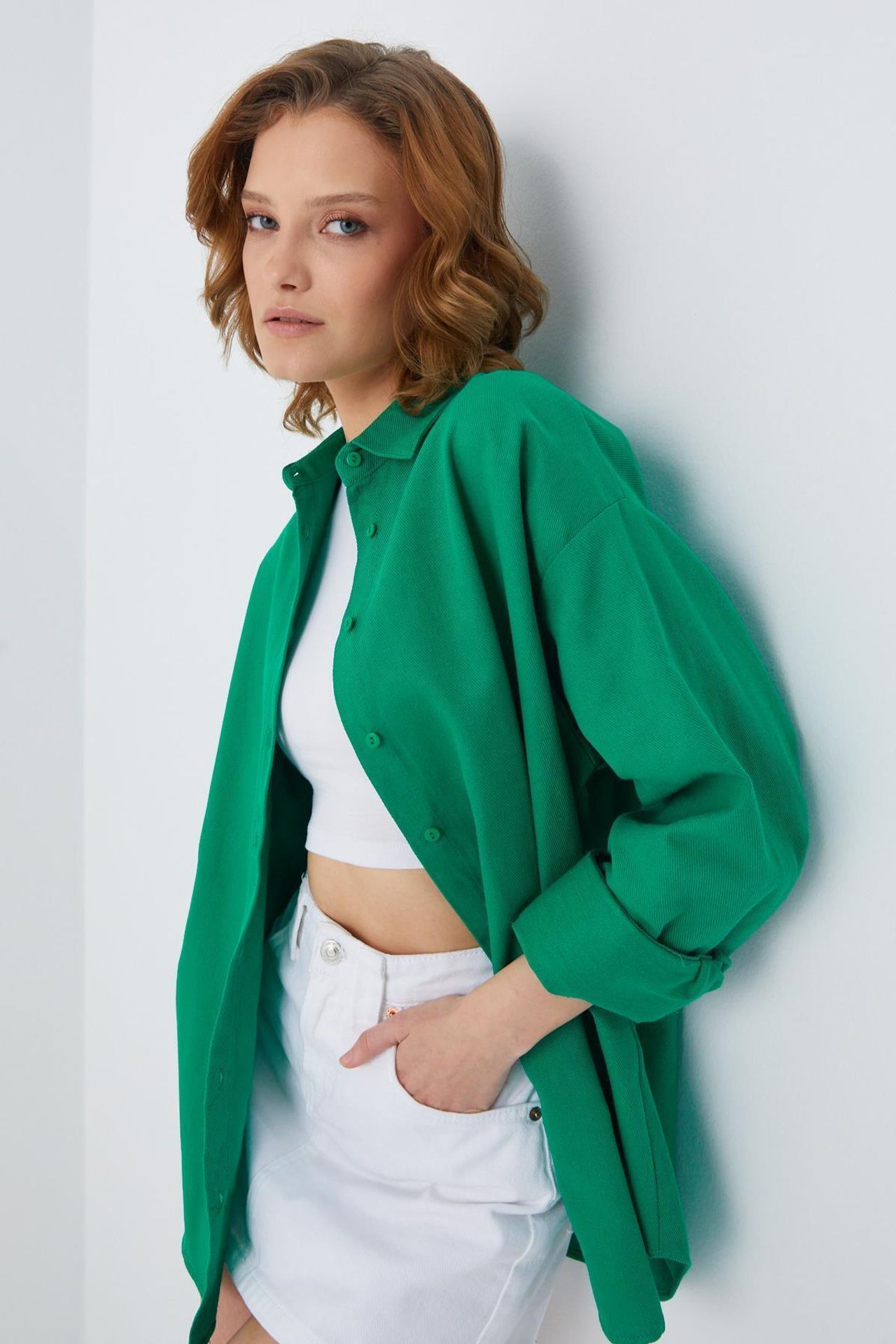 Mixray Oversize Poplin Shirt 4