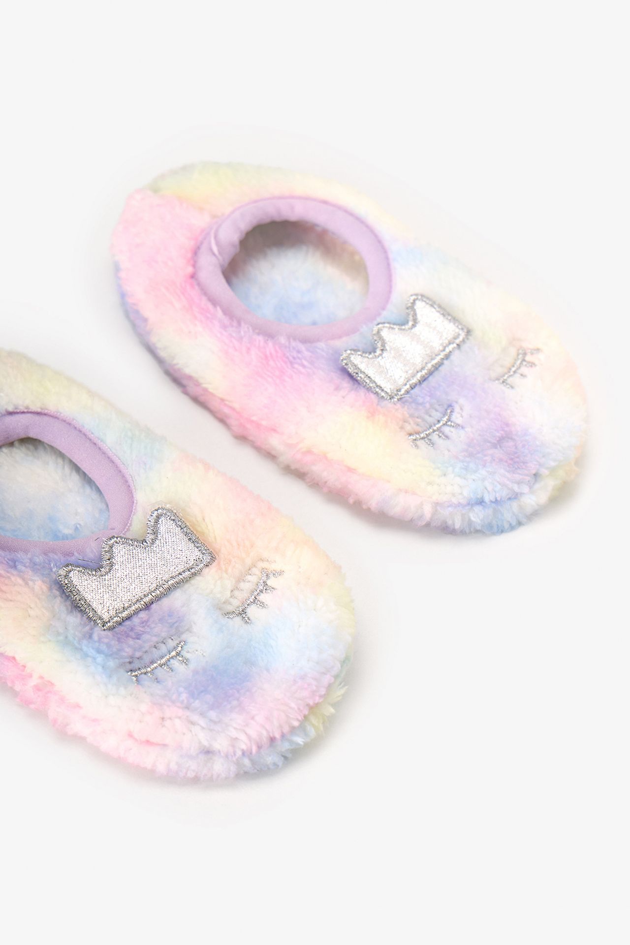 PENTI Girls' Tiedye Princess Slipper Socks 4