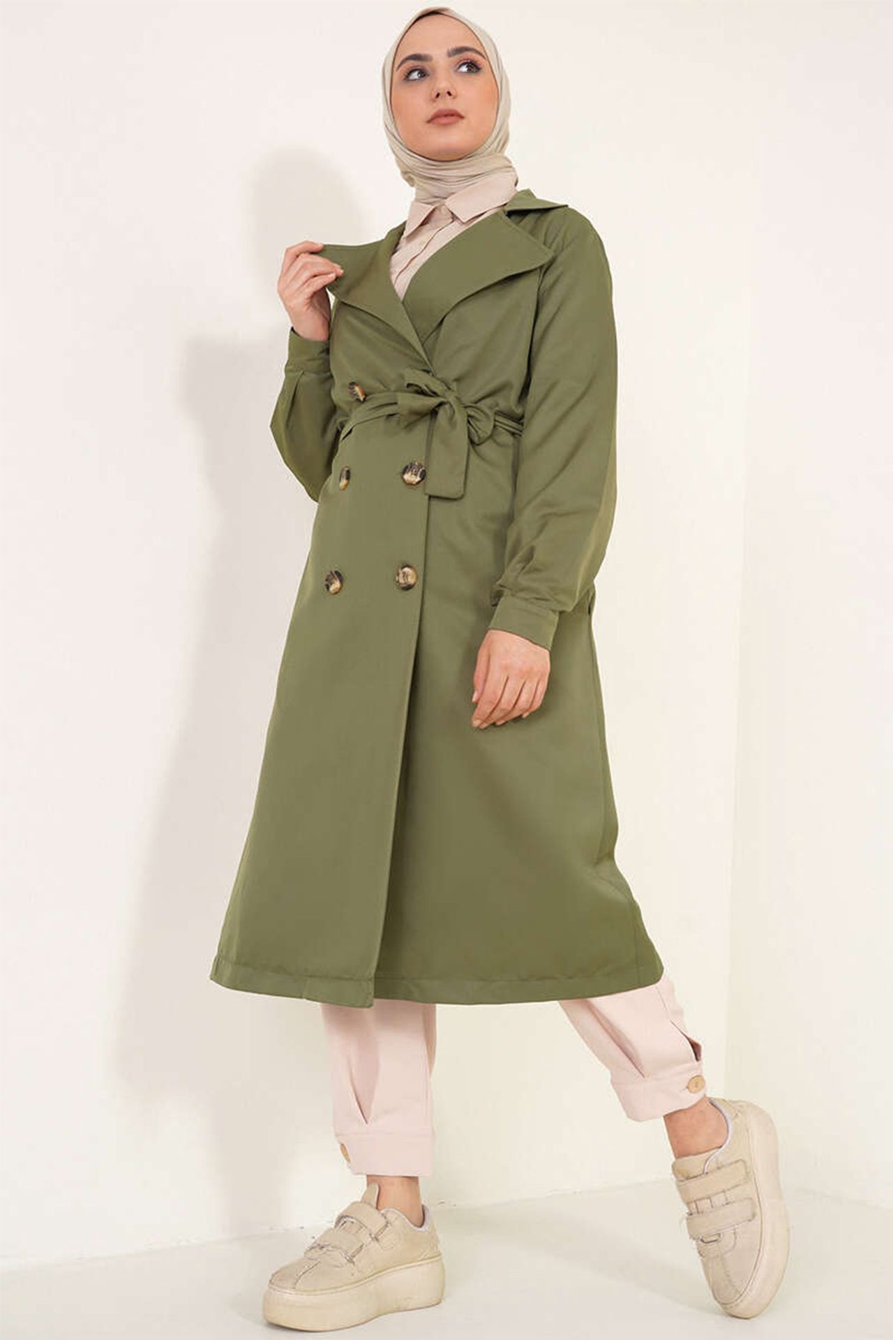 BDART Double Breasted Long Trench Coat 1