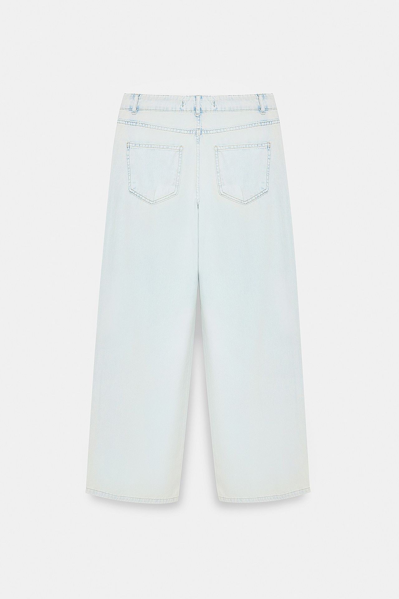 DILVIN Low-Waist Wide-Leg Cotton Denim Jeans