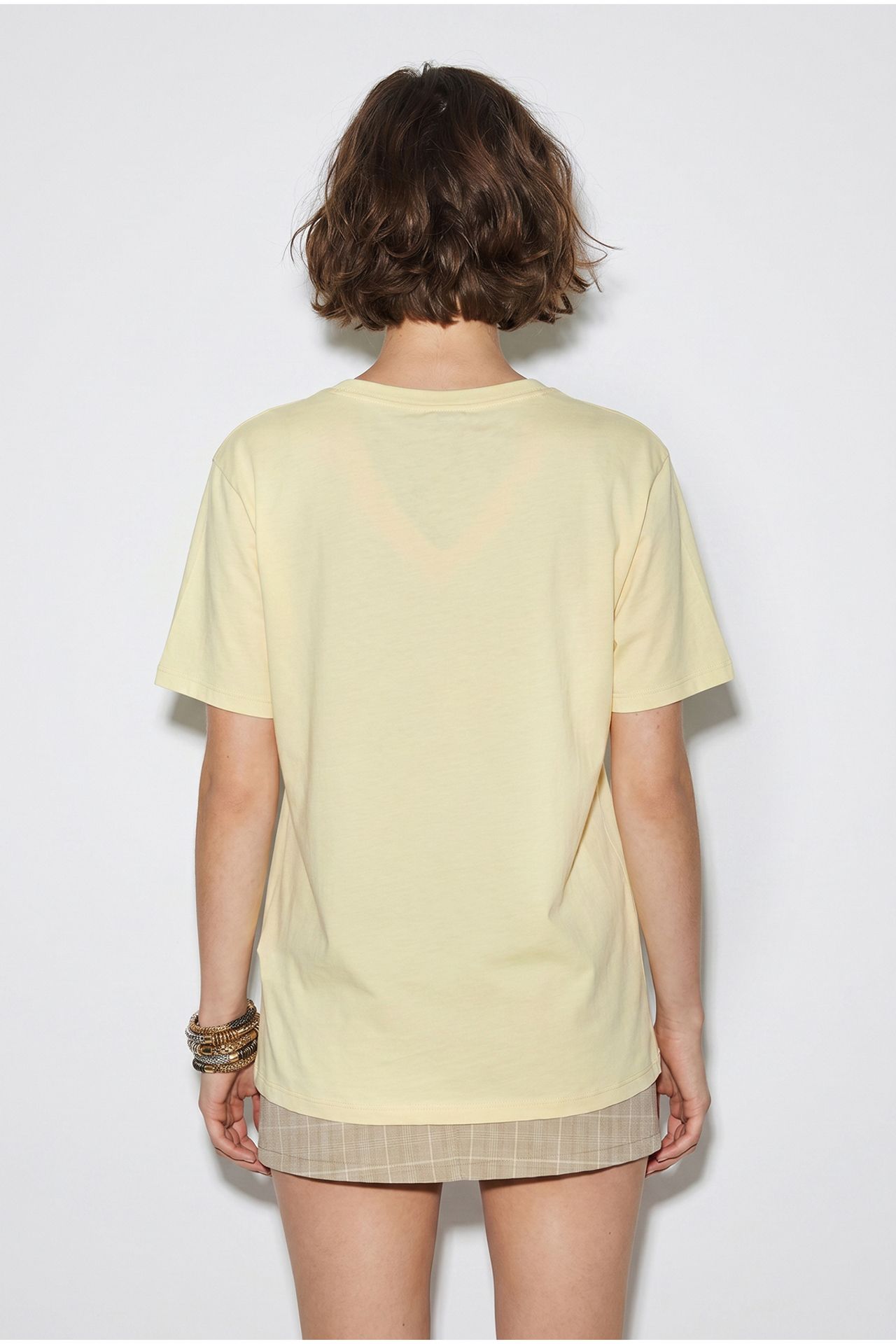 LUCCI Oversize V Yaka Baskılı Tişört 6