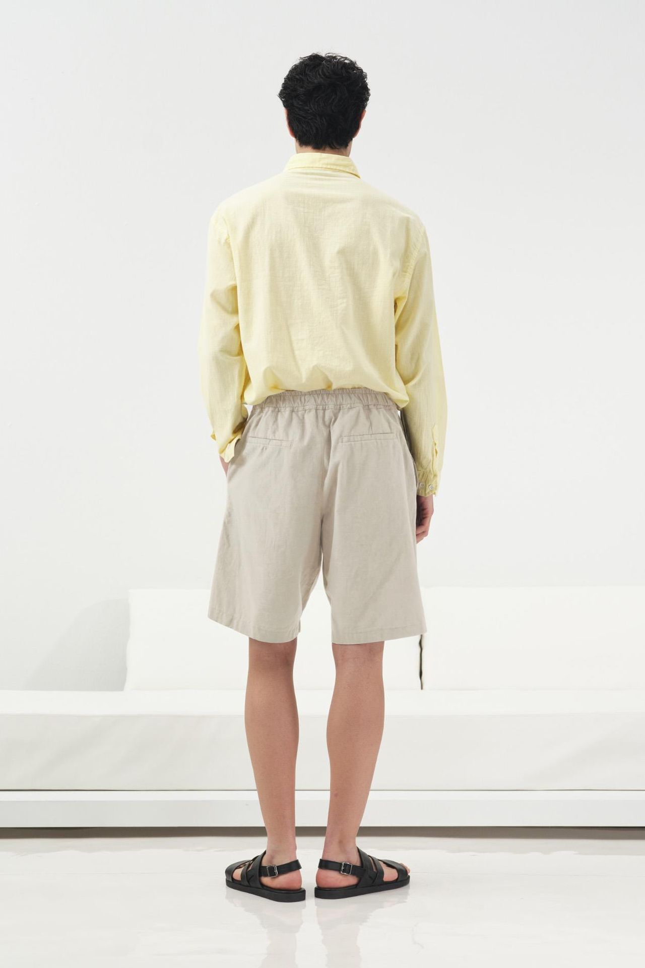 GIESTO Belted Mid Waist Tailored Shorts 2
