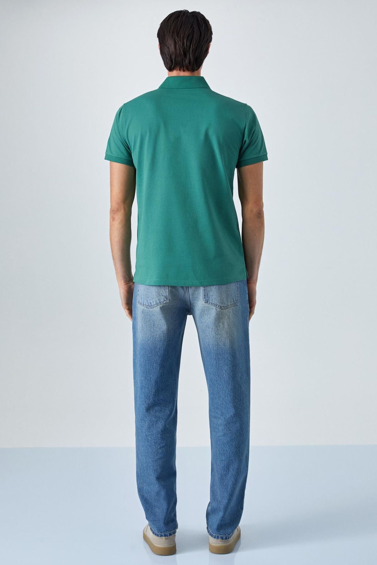 GRIMELANGE Relaxed Polo Collar Button T-Shirt 6