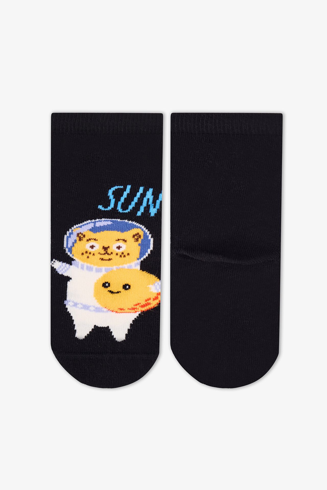 PENTI Boys' Stellar Cats Cat Pattern 2-Pack Ankle Socks 2