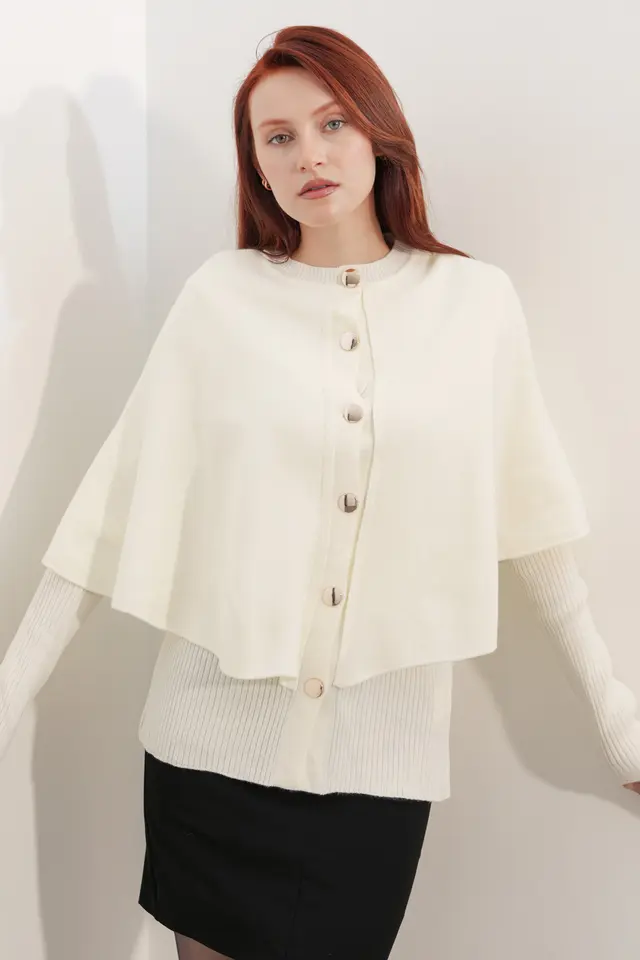 BDART Ribbed Textured Long Sleeve Button-Up Cardigan