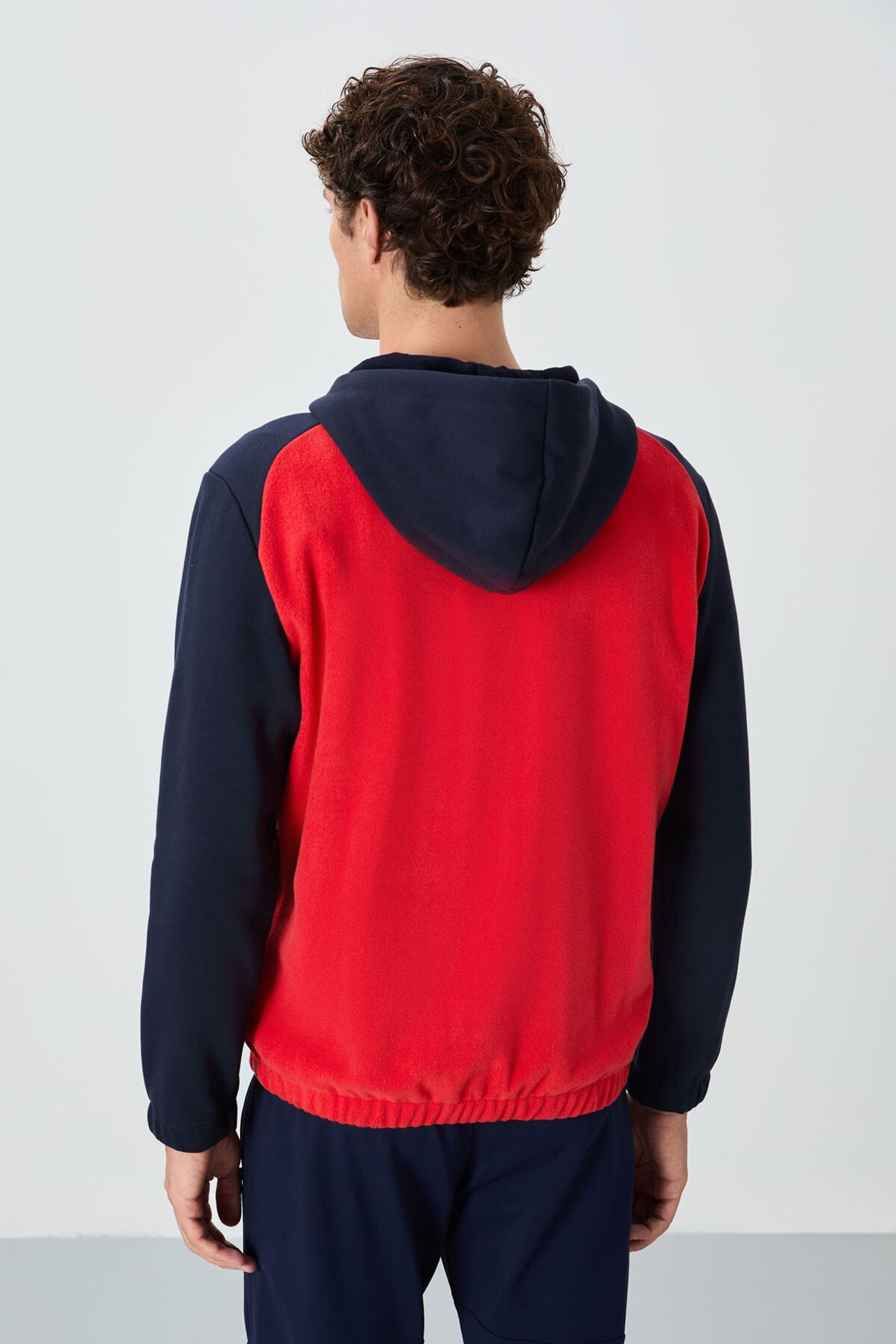 TOMMY Men's Color-Blocked Half-Zip Plush Sweatshirt 5