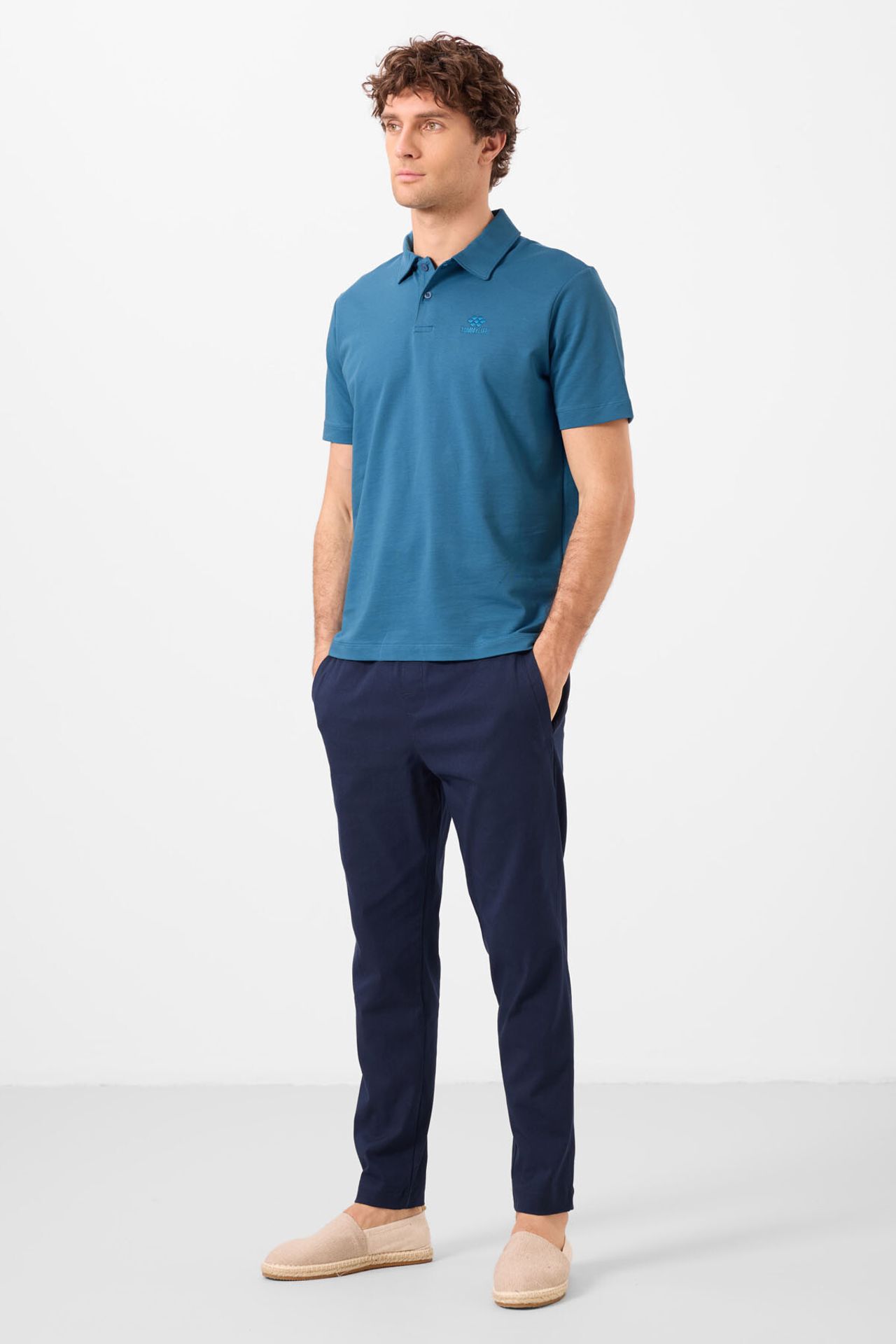 TOMMY Men's Straight-leg Gabardine Chino Trousers 4