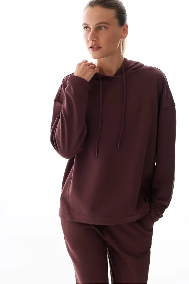 PENTI Oversize Plain Long Sleeve Sweatshirt