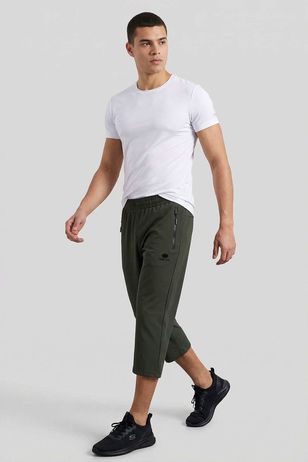 TOMMY Men's Capri Cycling Shorts 1
