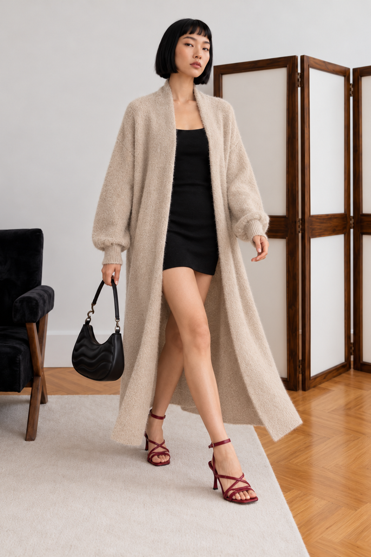 MY FASHION Açık Ön Normal Kalıp Hırka 4