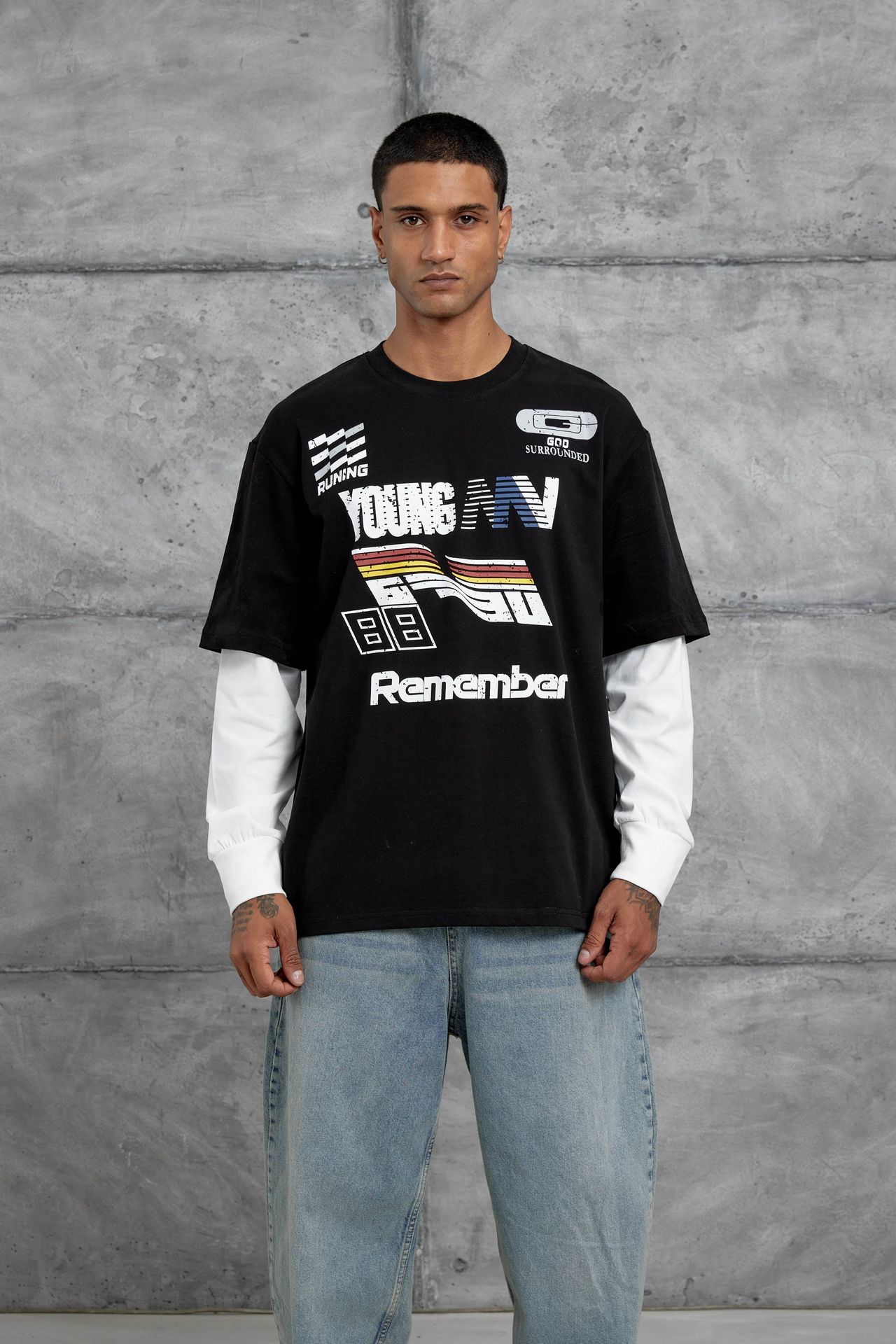 NOMARC Rahat Bisiklet Yaka Sweatshirt 1